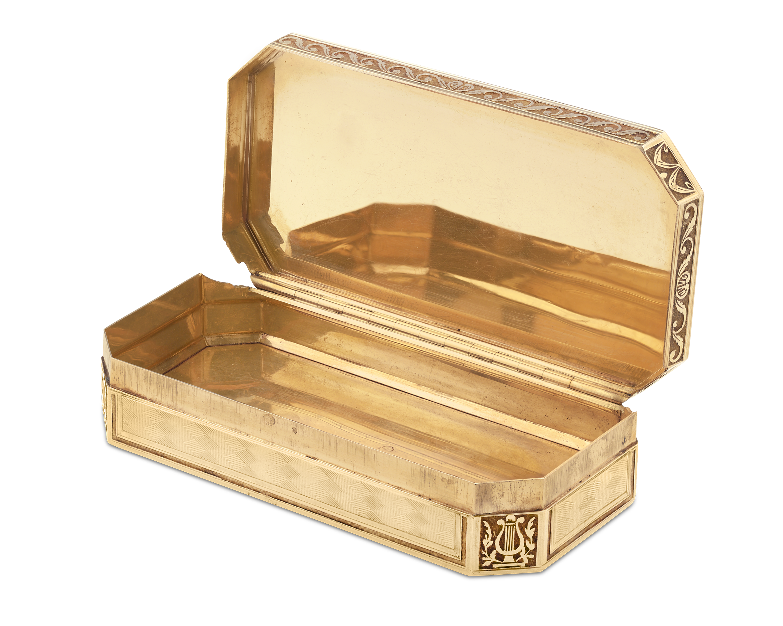 Swiss Multicolored Gold Snuff Box