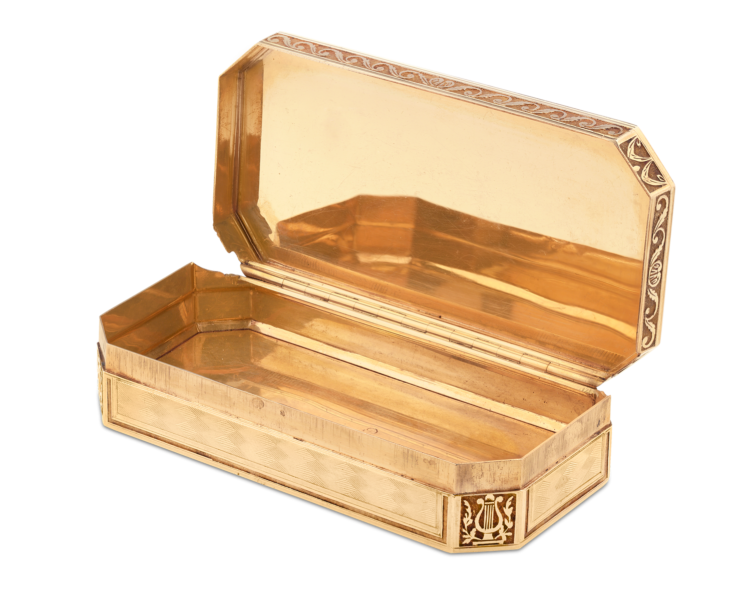 Swiss Multicolored Gold Snuff Box