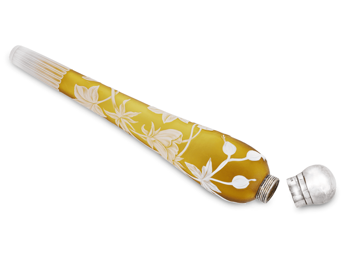 Cameo Glass Perfume Bottle by Thomas Webb & Sons
