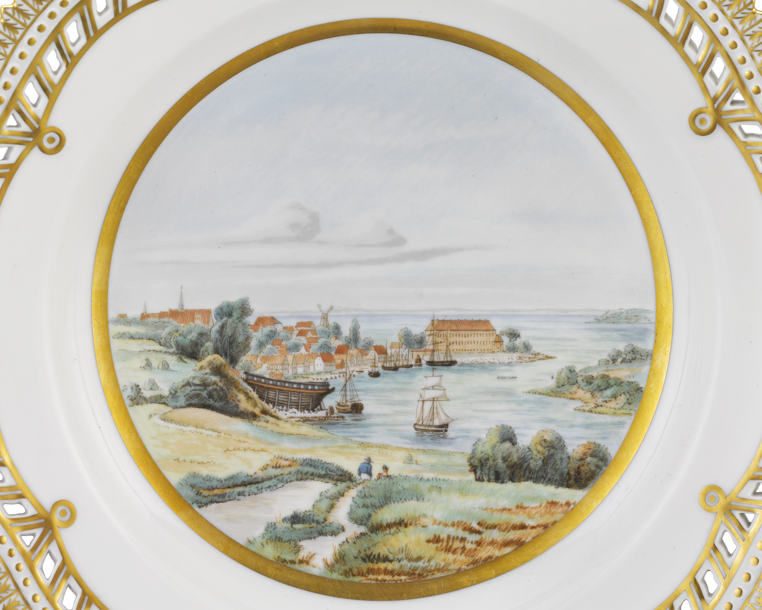 Sonderborg Castle Porcelain Plate by Royal Copenhagen