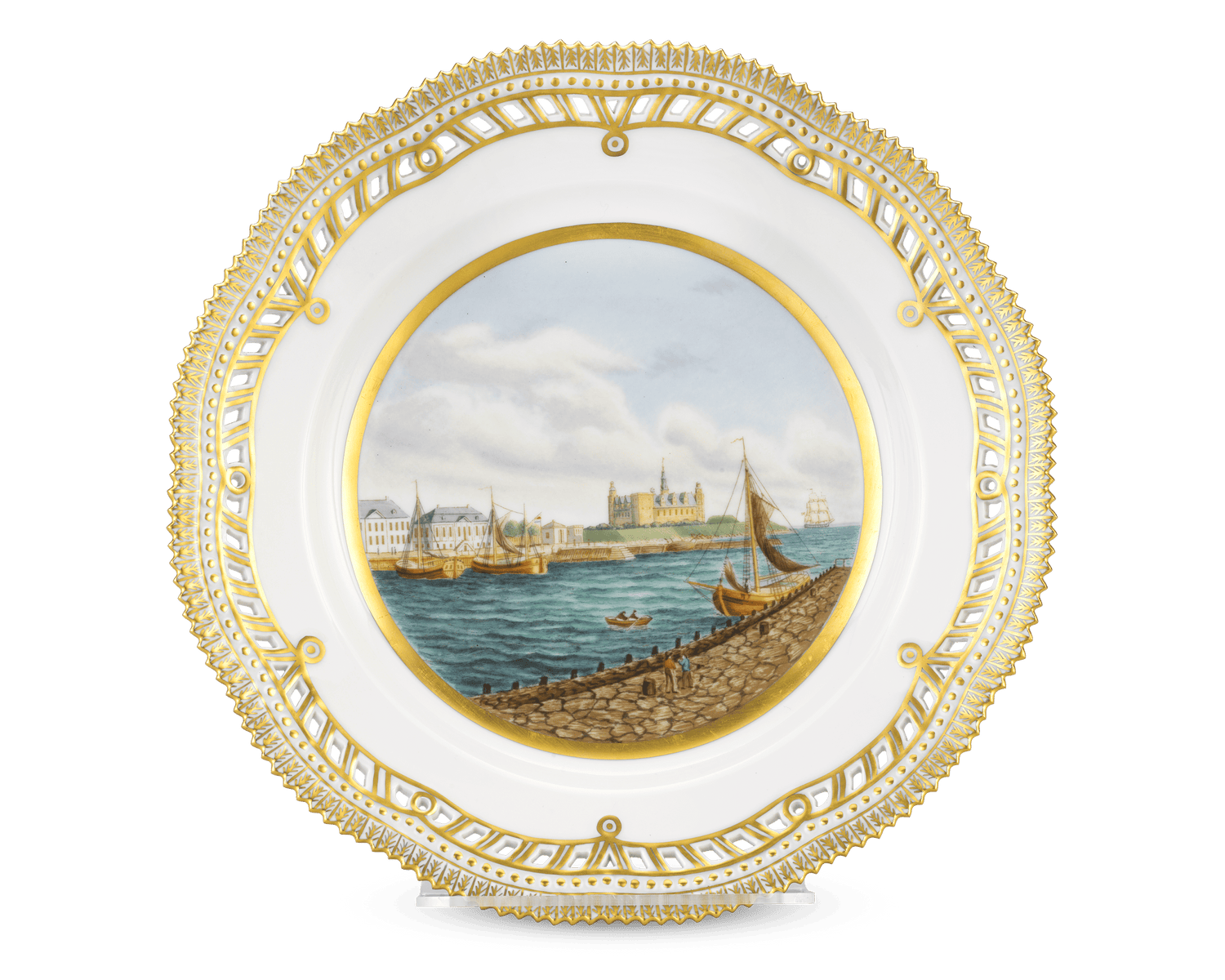 Kronborg Castle Porcelain Plate by Royal Copenhagen