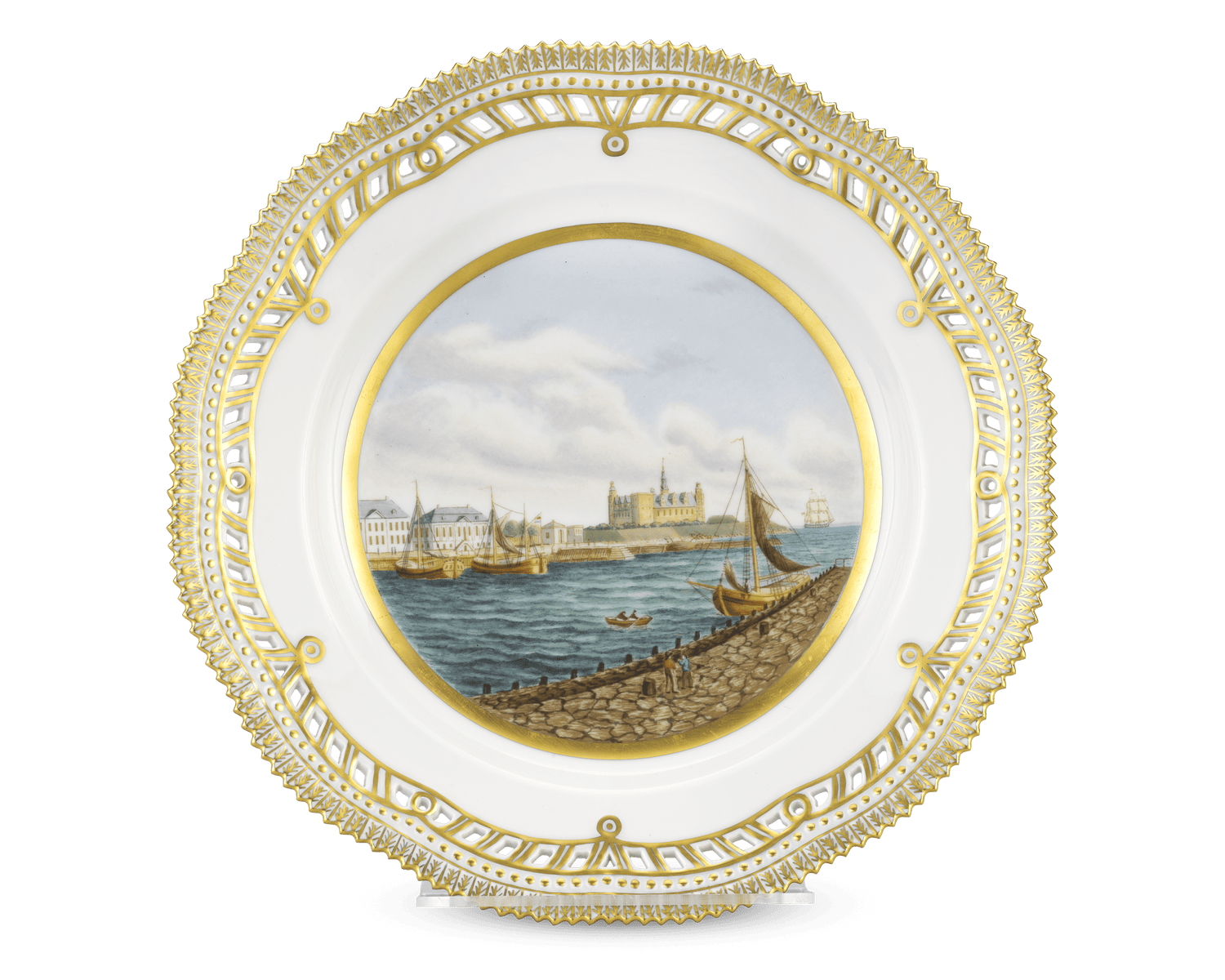 Kronborg Castle Porcelain Plate by Royal Copenhagen