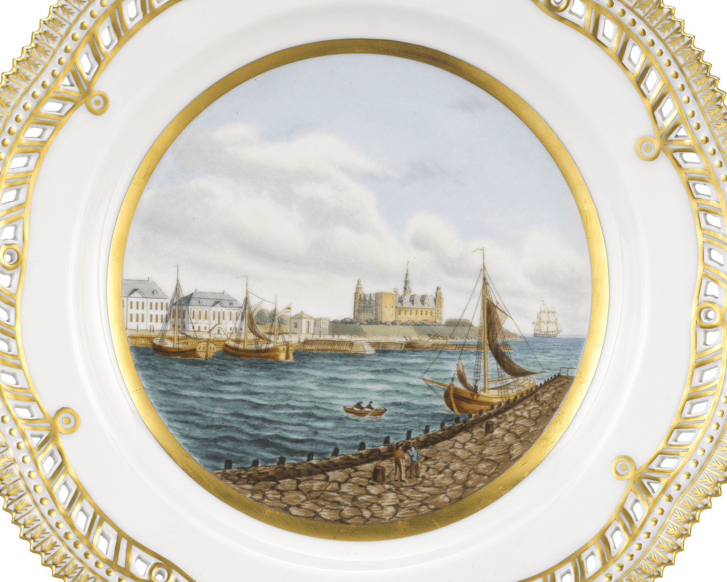 Kronborg Castle Porcelain Plate by Royal Copenhagen