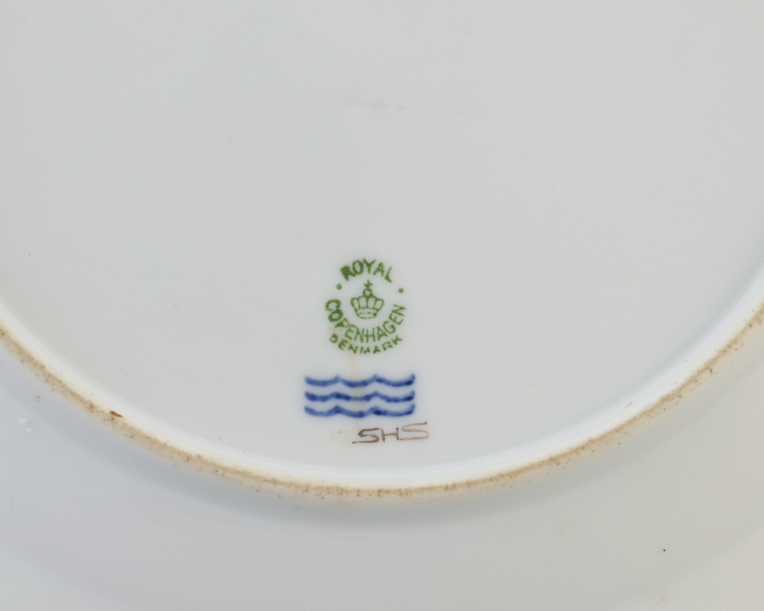 Waagepetersen Porcelain Plate by Royal Copenhagen