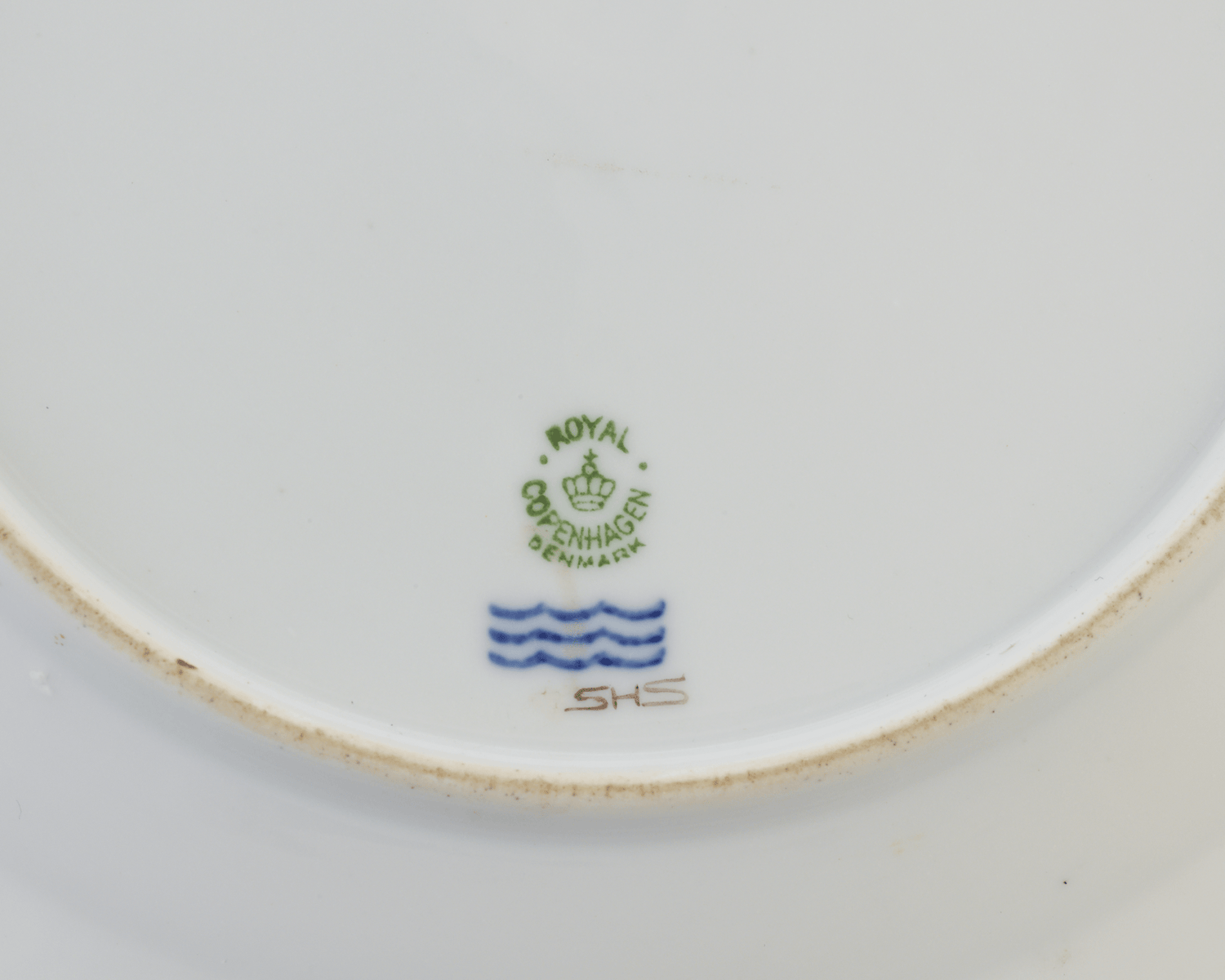 Waagepetersen Porcelain Plate by Royal Copenhagen