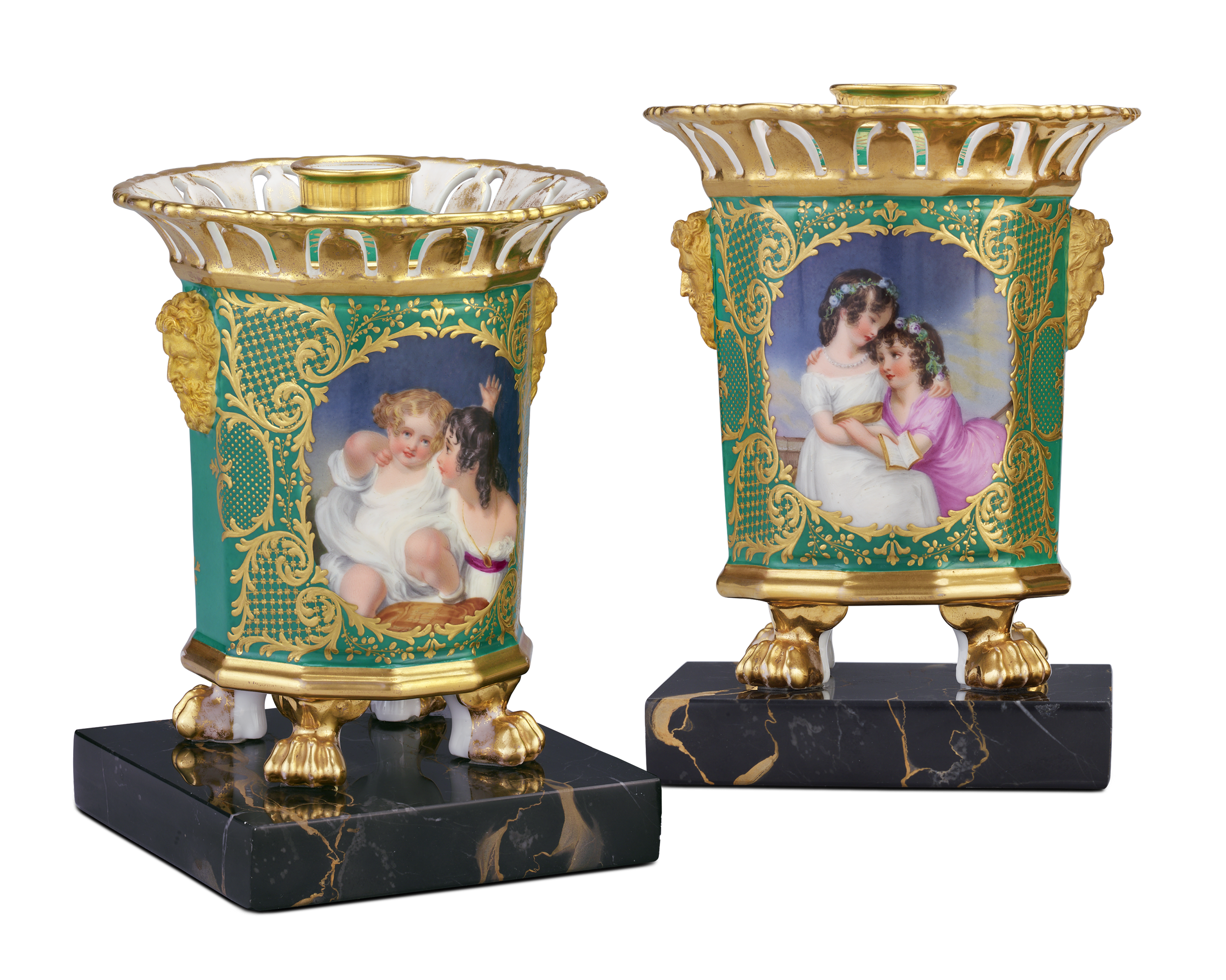 French Porcelain Potpourri Pots