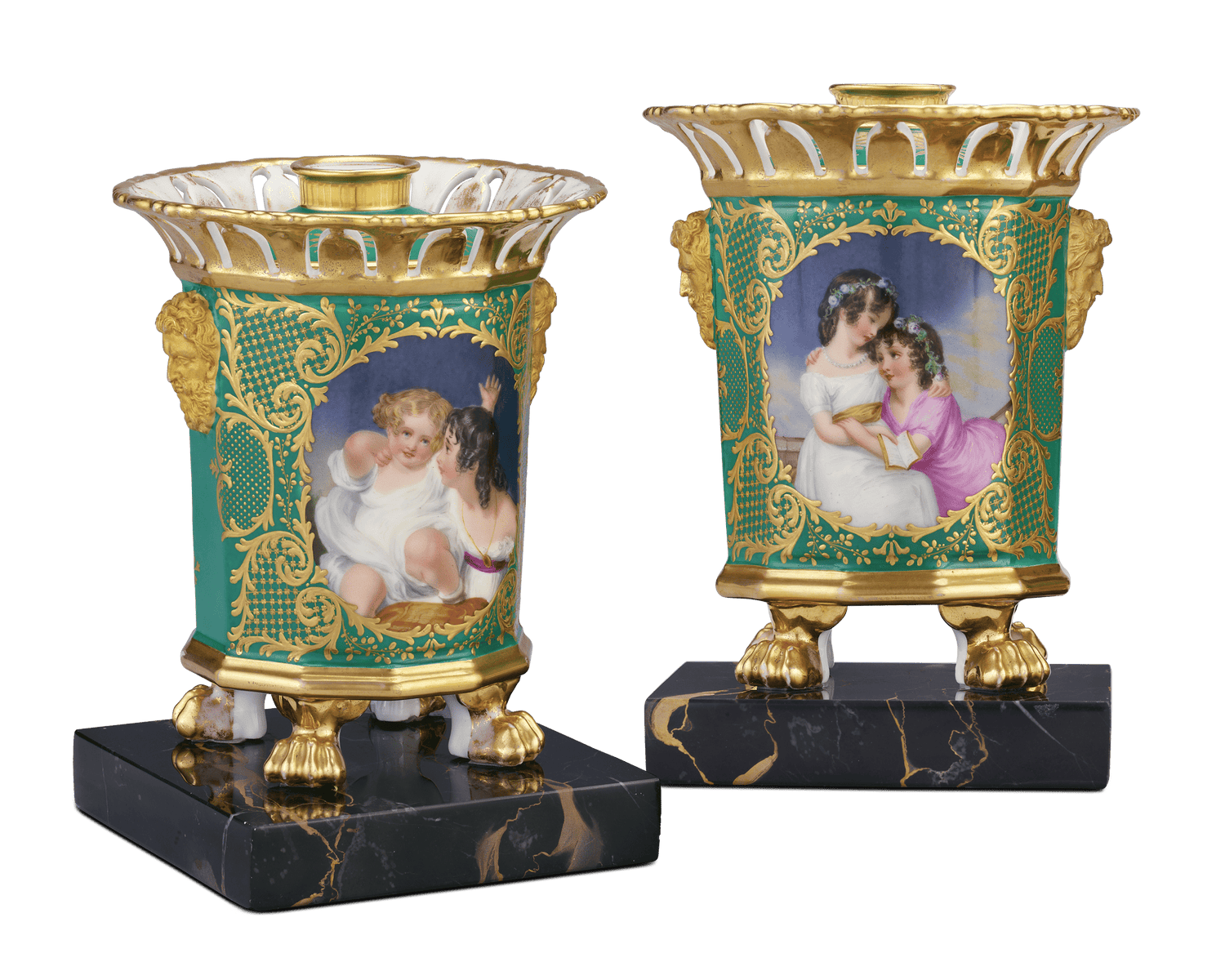 French Porcelain Potpourri Pots