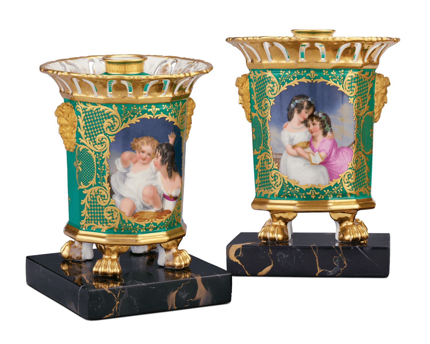 French Porcelain Potpourri Pots