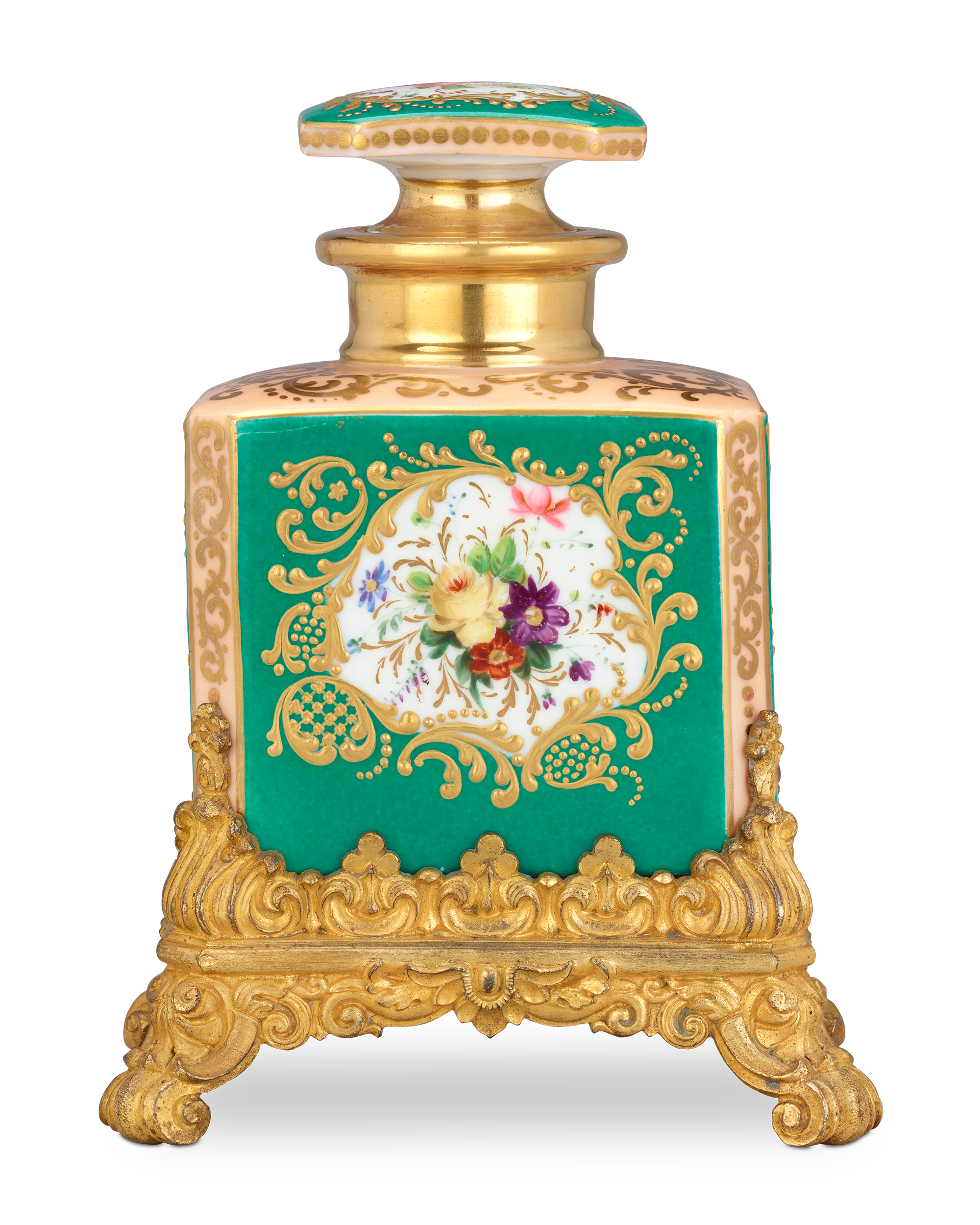 French Porcelain Perfume Bottle