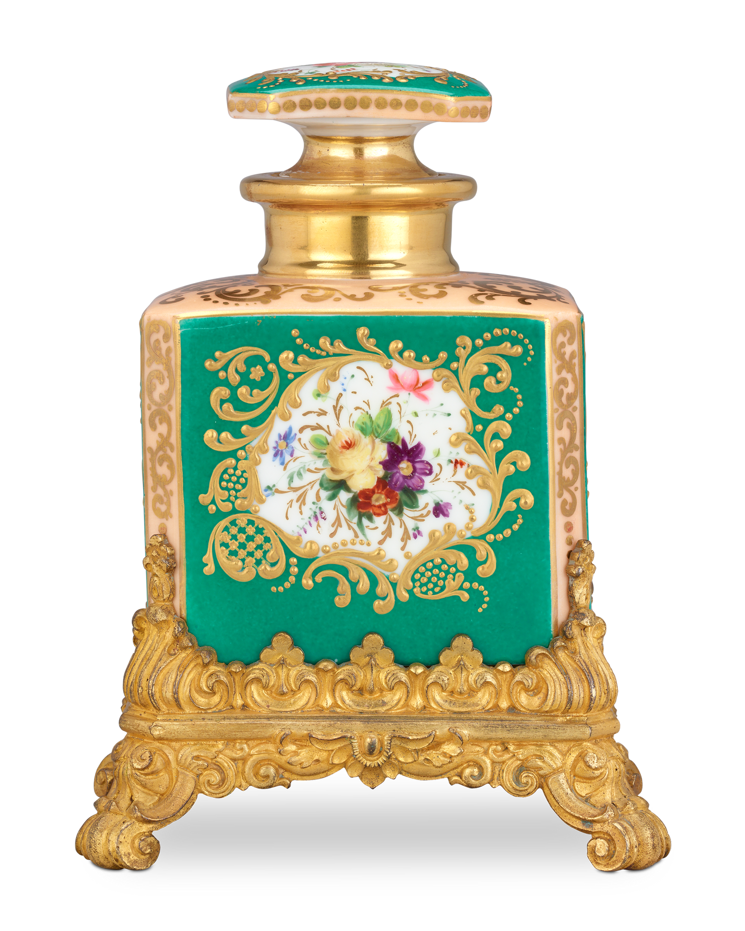 French Porcelain Perfume Bottle
