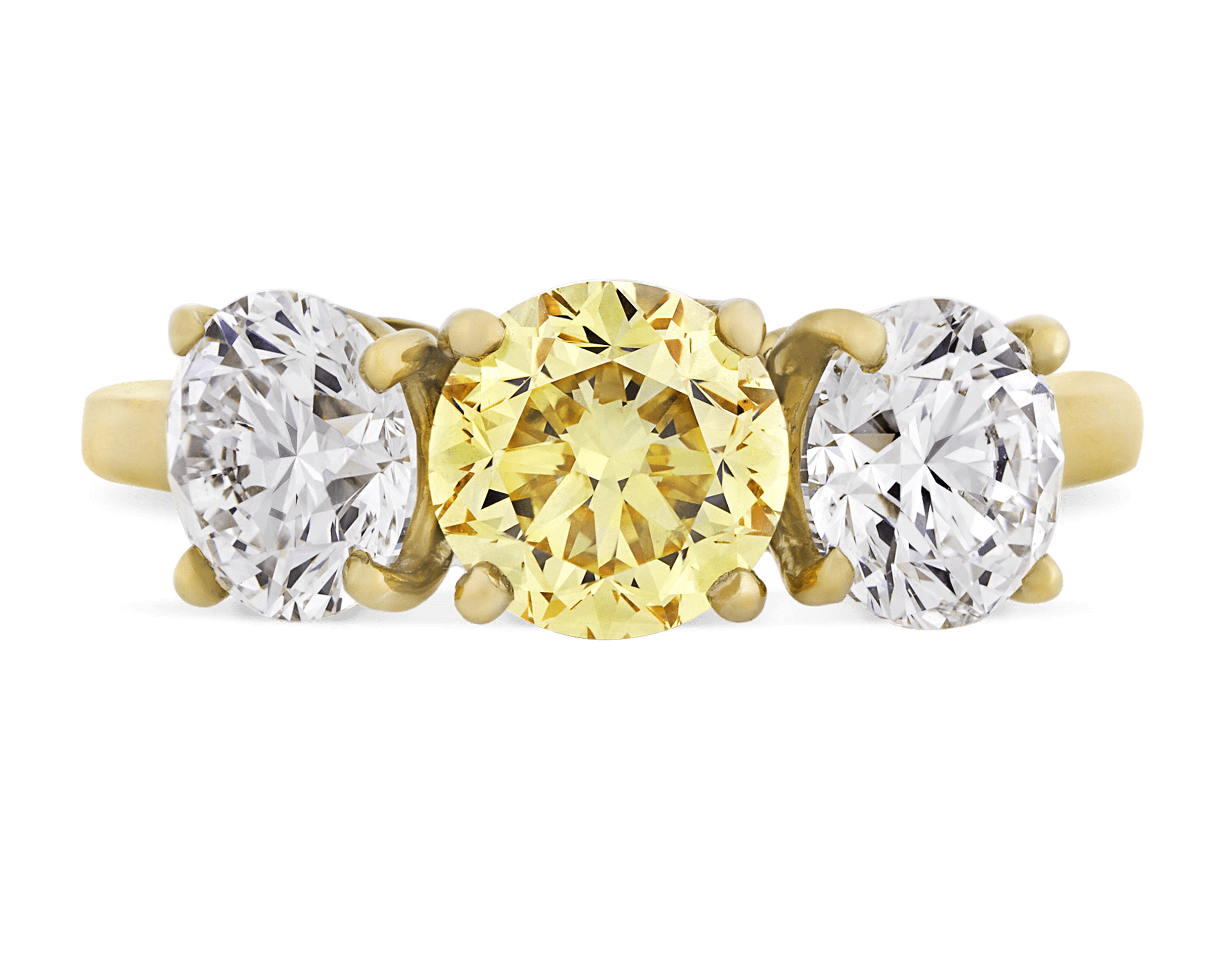 Cartier Fancy Vivid Yellow Diamond Ring M.S. Rau