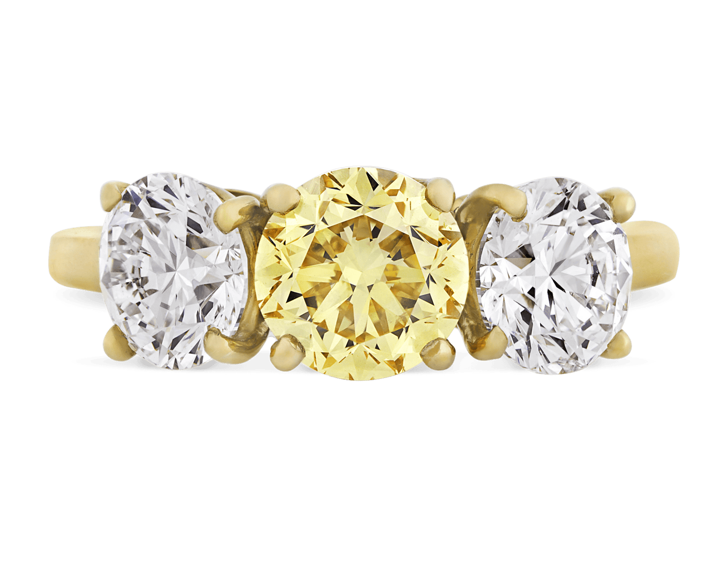 Cartier Fancy Vivid Yellow Diamond Ring