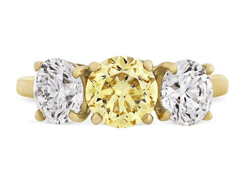 Cartier Fancy Vivid Yellow Diamond Ring