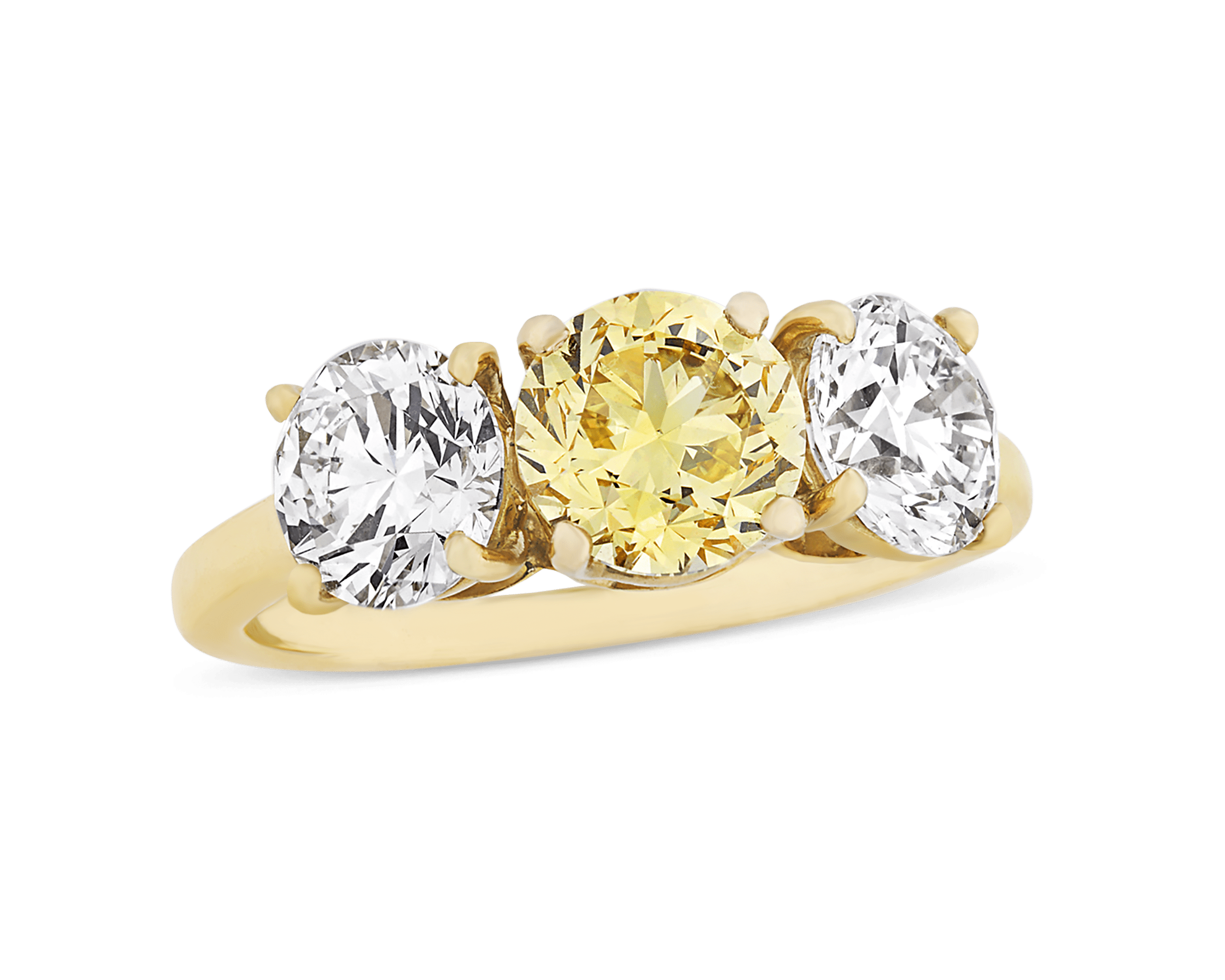 Cartier Fancy Vivid Yellow Diamond Ring