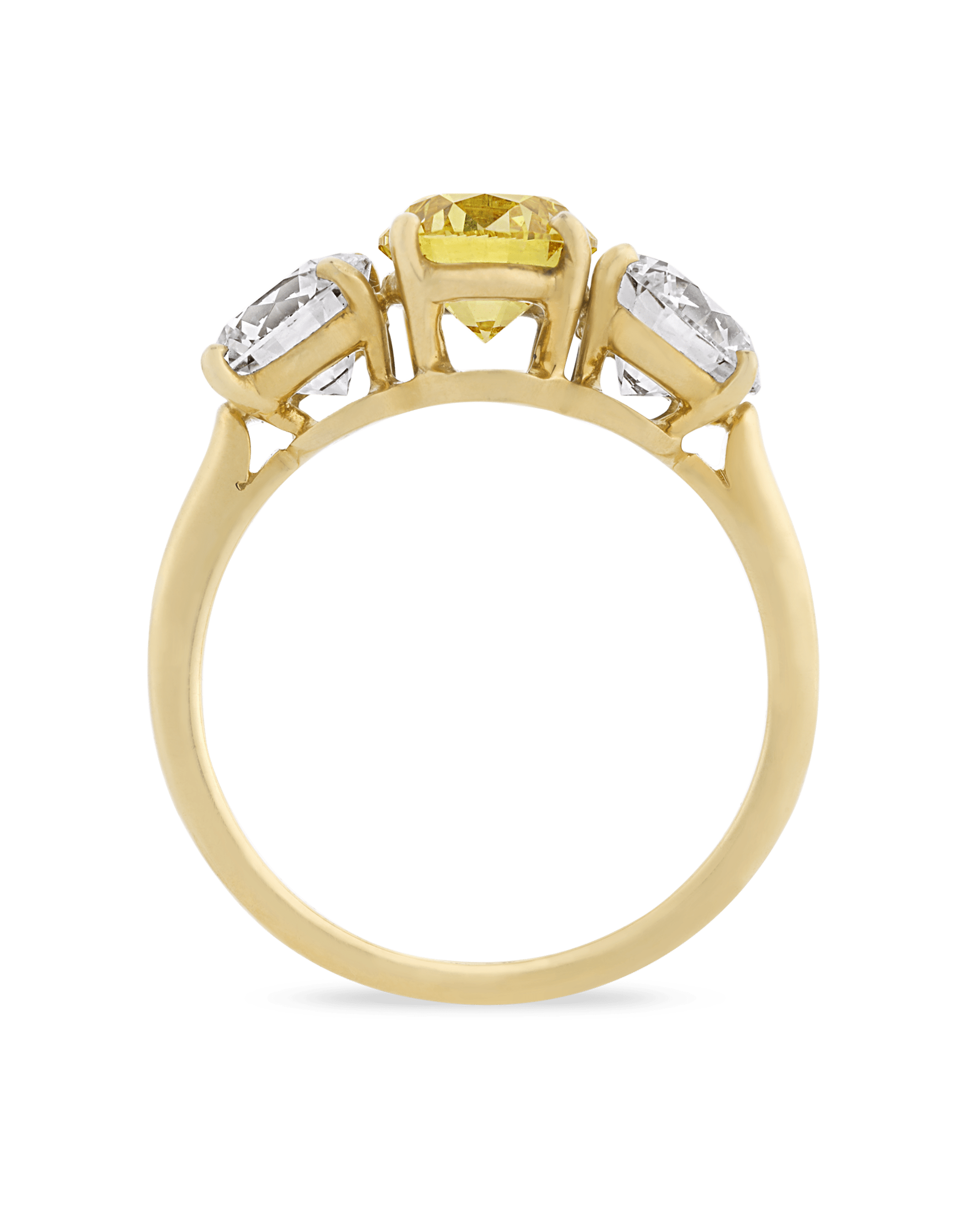 Cartier Fancy Vivid Yellow Diamond Ring