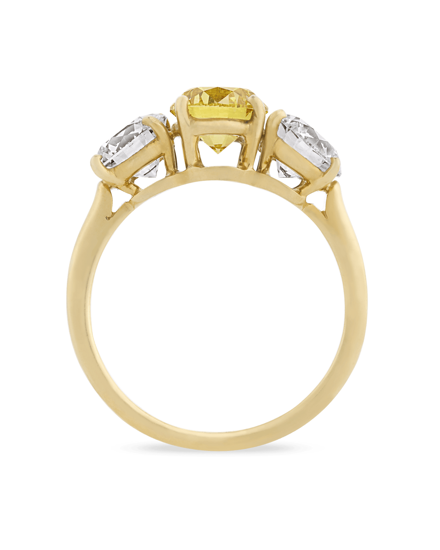 Cartier Fancy Vivid Yellow Diamond Ring