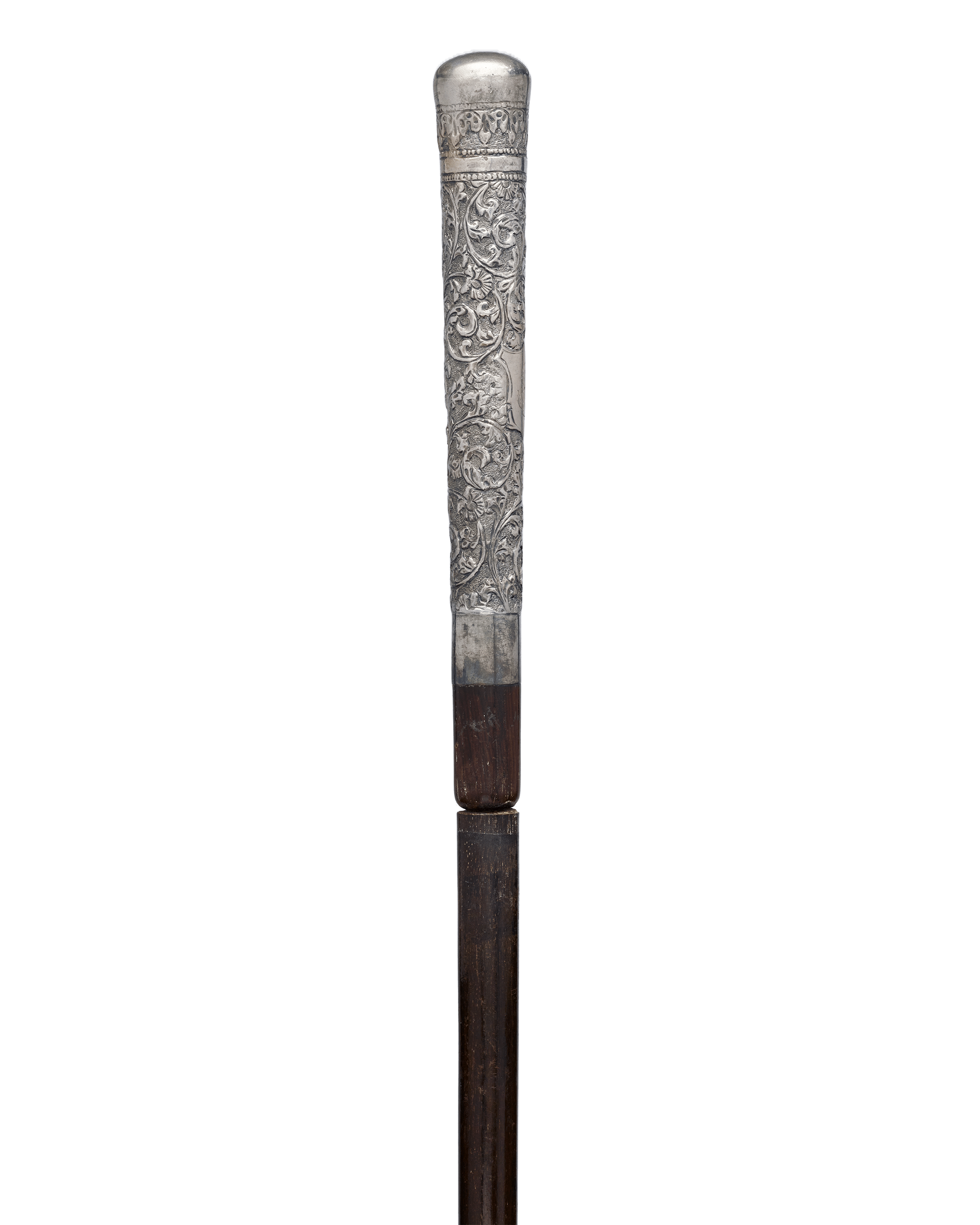 Carved Silver Cane