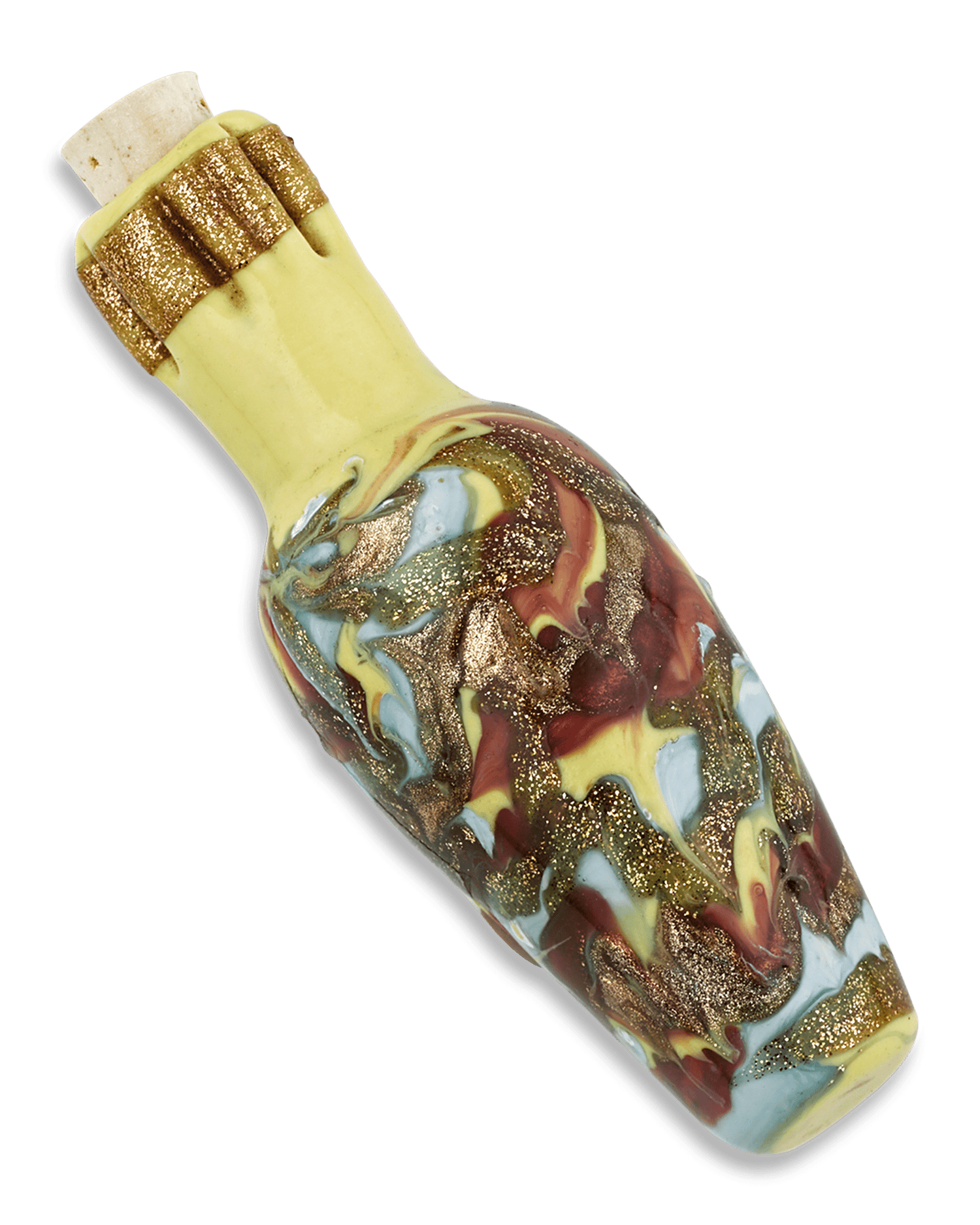 Venetian Marbled Glass Scent Bottle