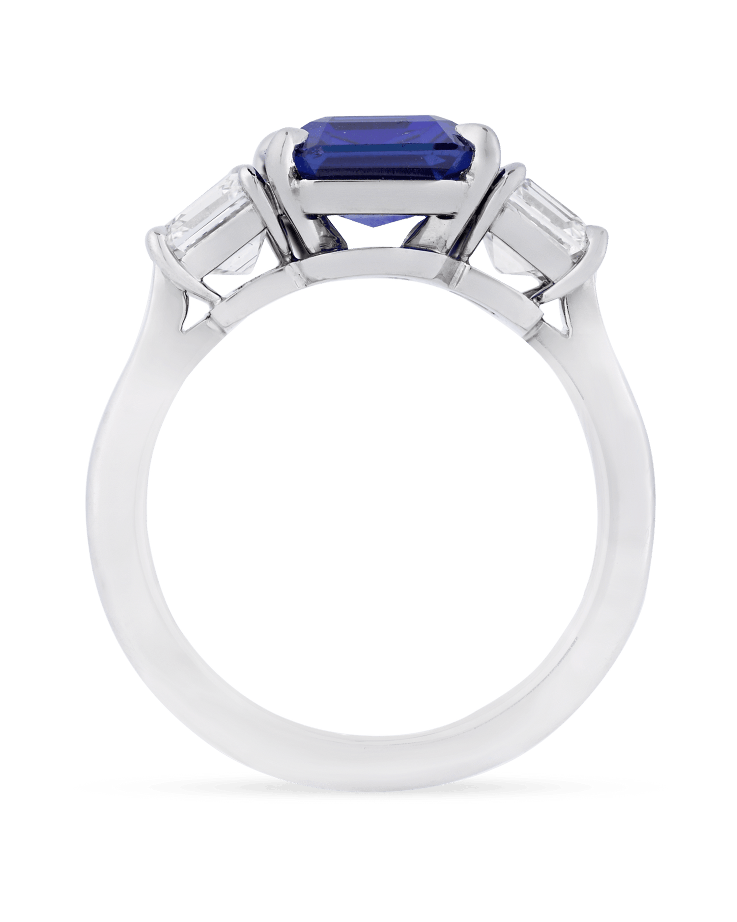Unheated Kashmir Sapphire Ring, 3.32 Carats