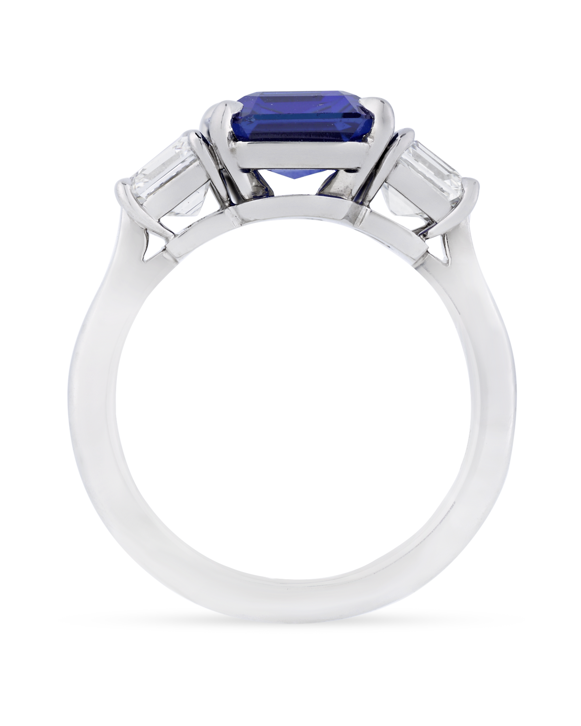 Unheated Kashmir Sapphire Ring, 3.32 Carats