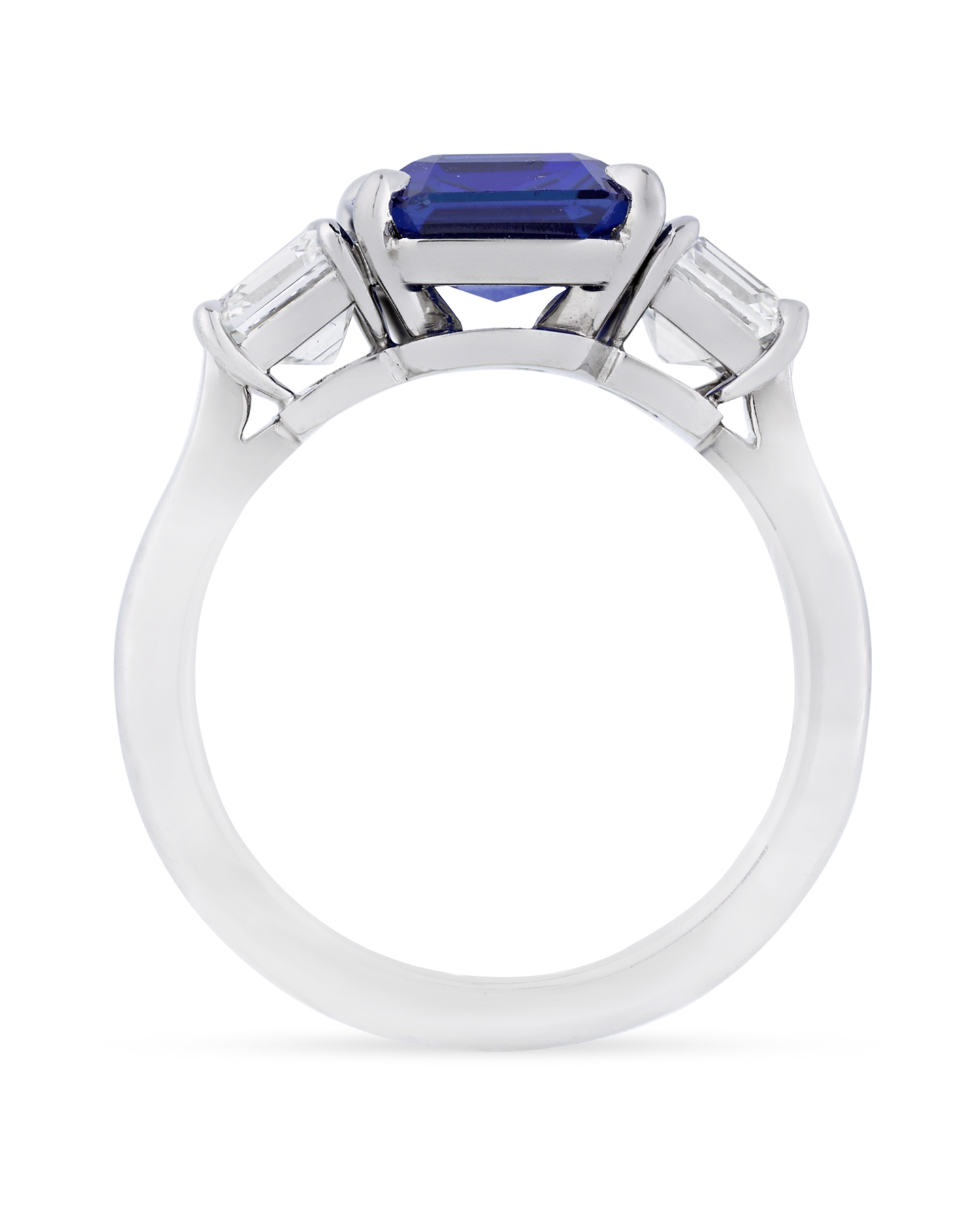 Unheated Kashmir Sapphire Ring, 3.32 Carats