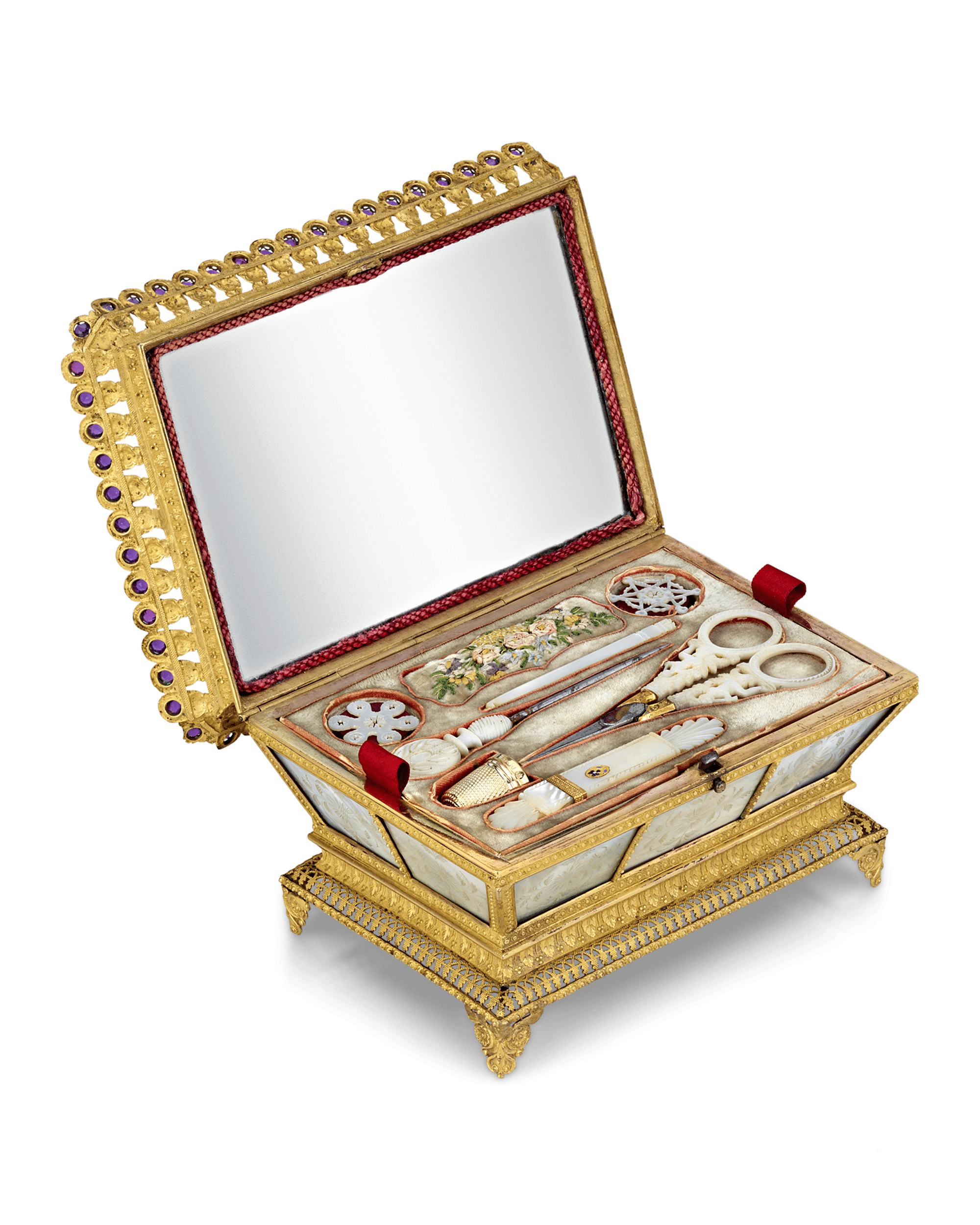 Mother-of-Pearl Sewing Nécessaire