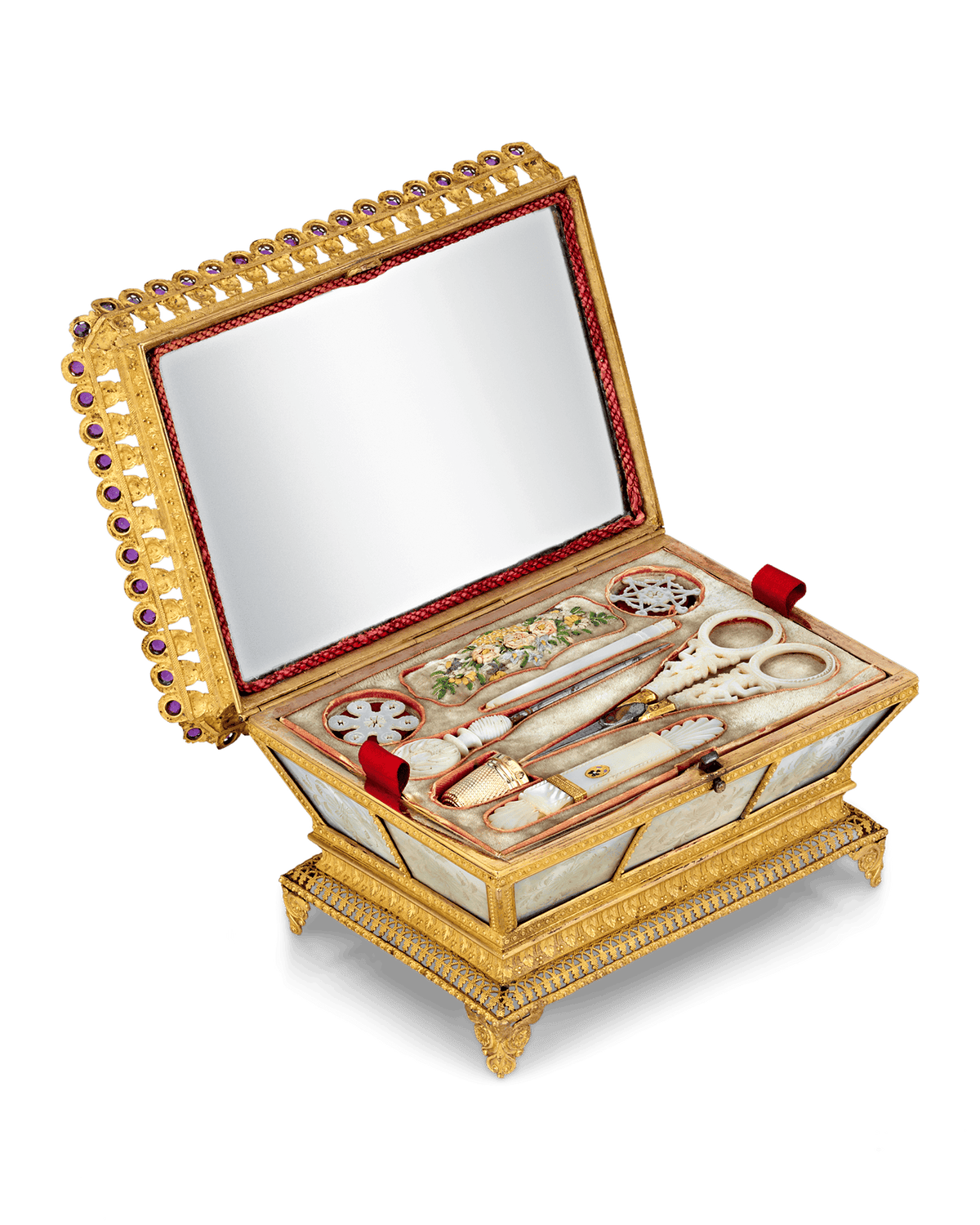 Mother-of-Pearl Sewing Nécessaire