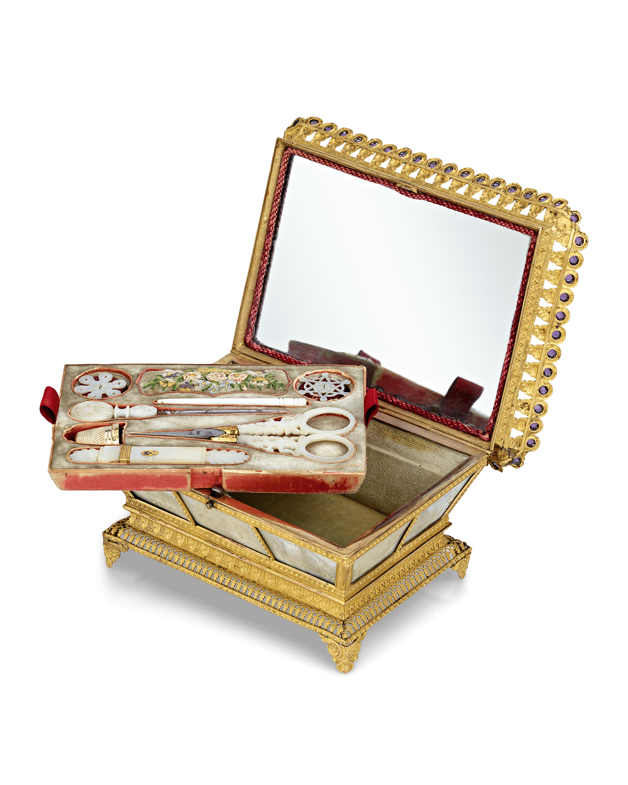 Mother-of-Pearl Sewing Nécessaire