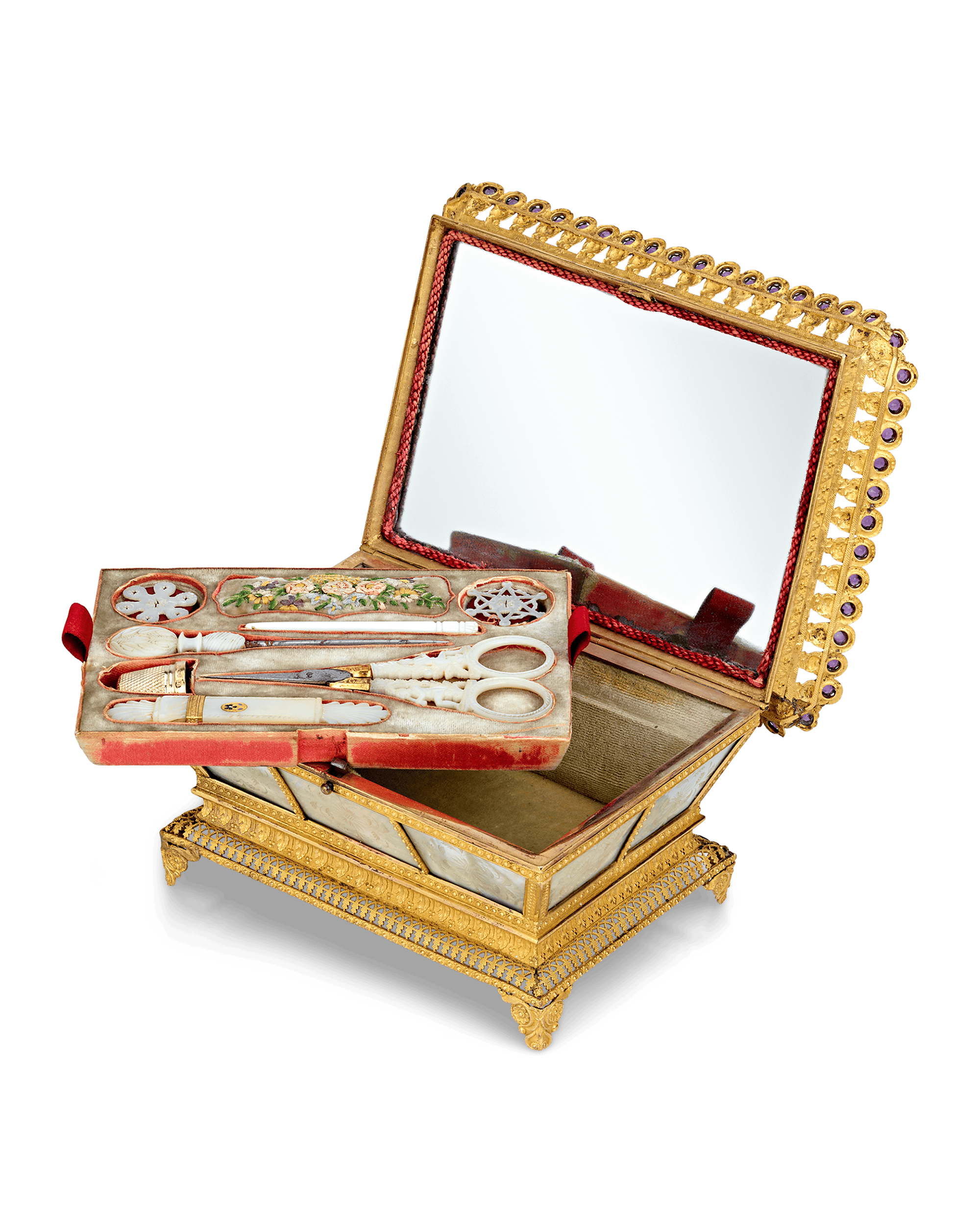 Mother-of-Pearl Sewing Nécessaire