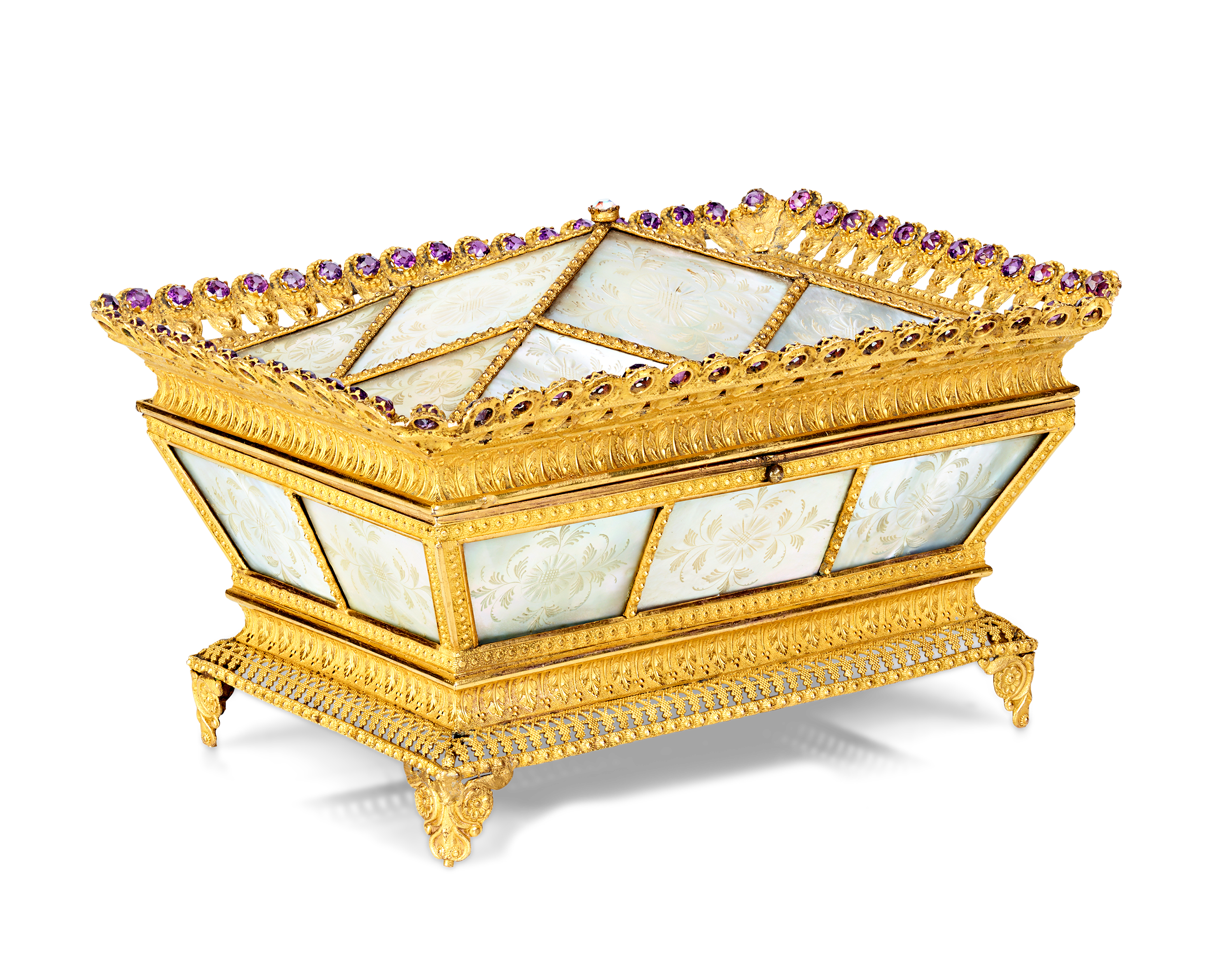 Mother-of-Pearl Sewing Nécessaire