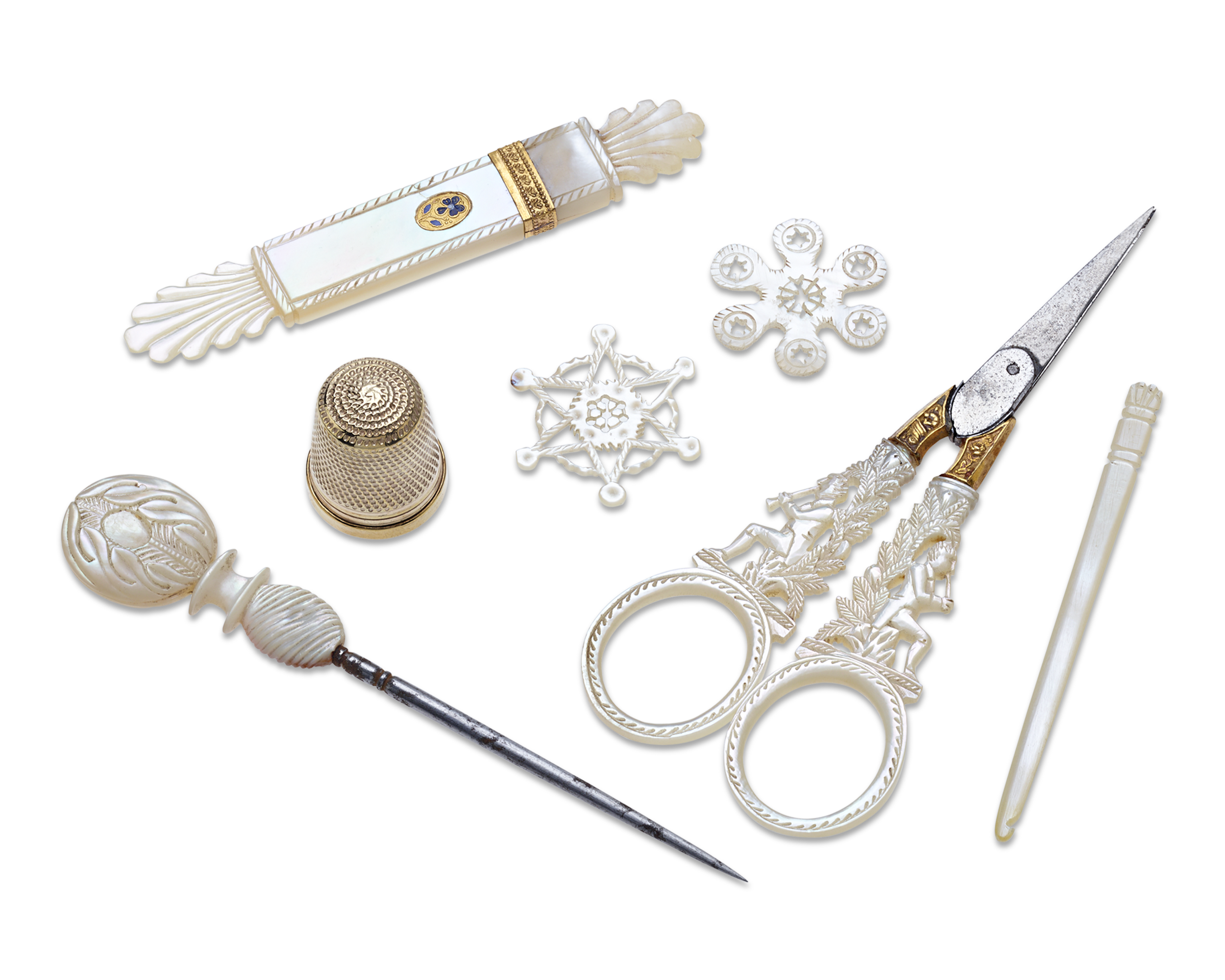 Mother-of-Pearl Sewing Nécessaire