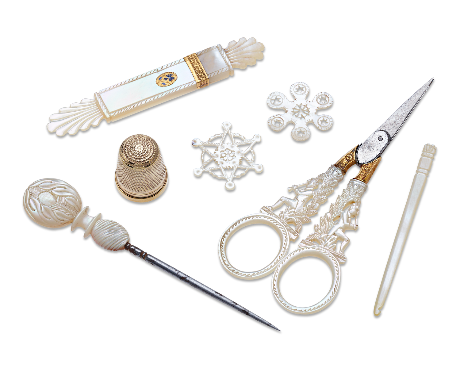 Mother-of-Pearl Sewing Nécessaire