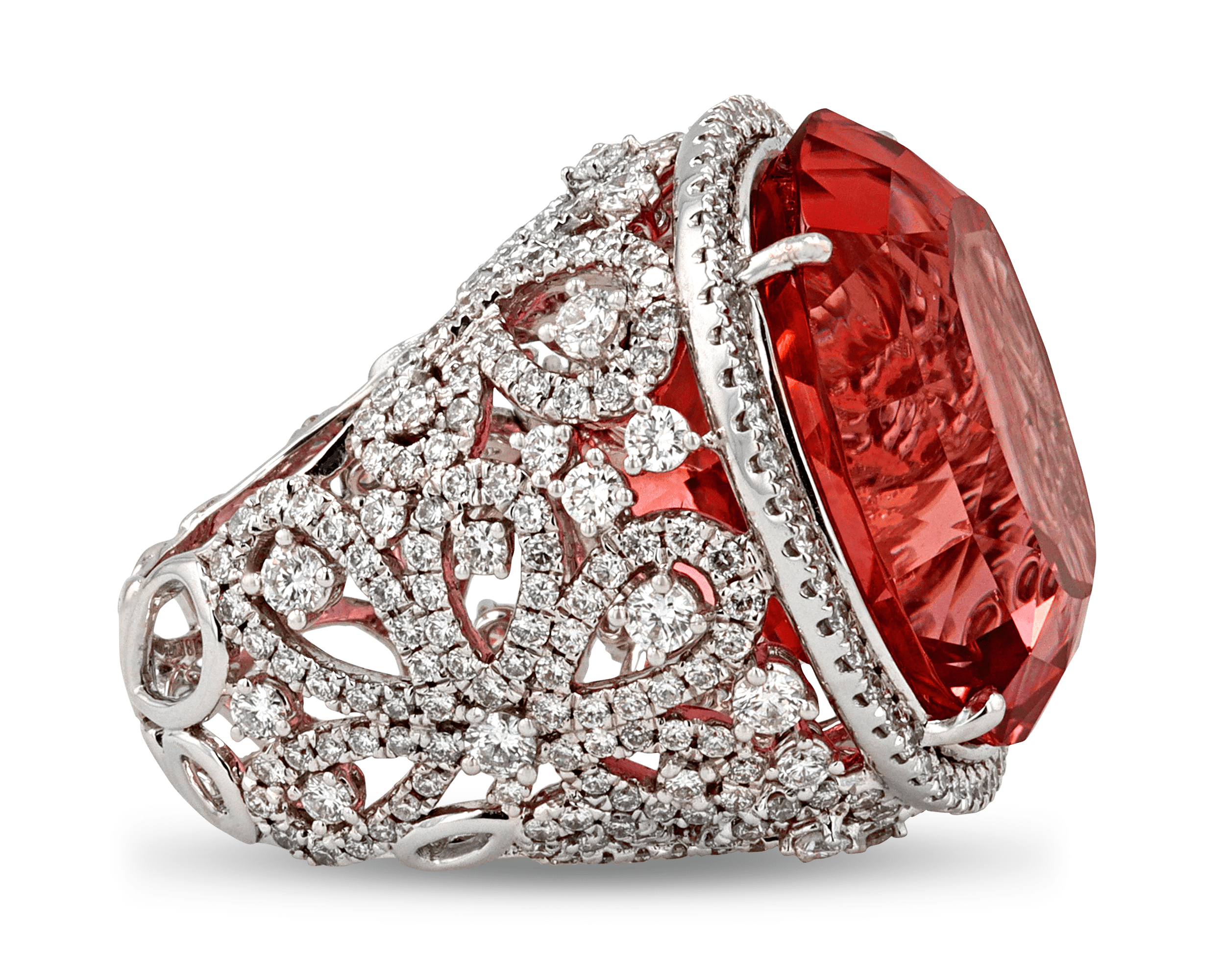 Cushion-Cut Tourmaline Ring, 54.89 Carats