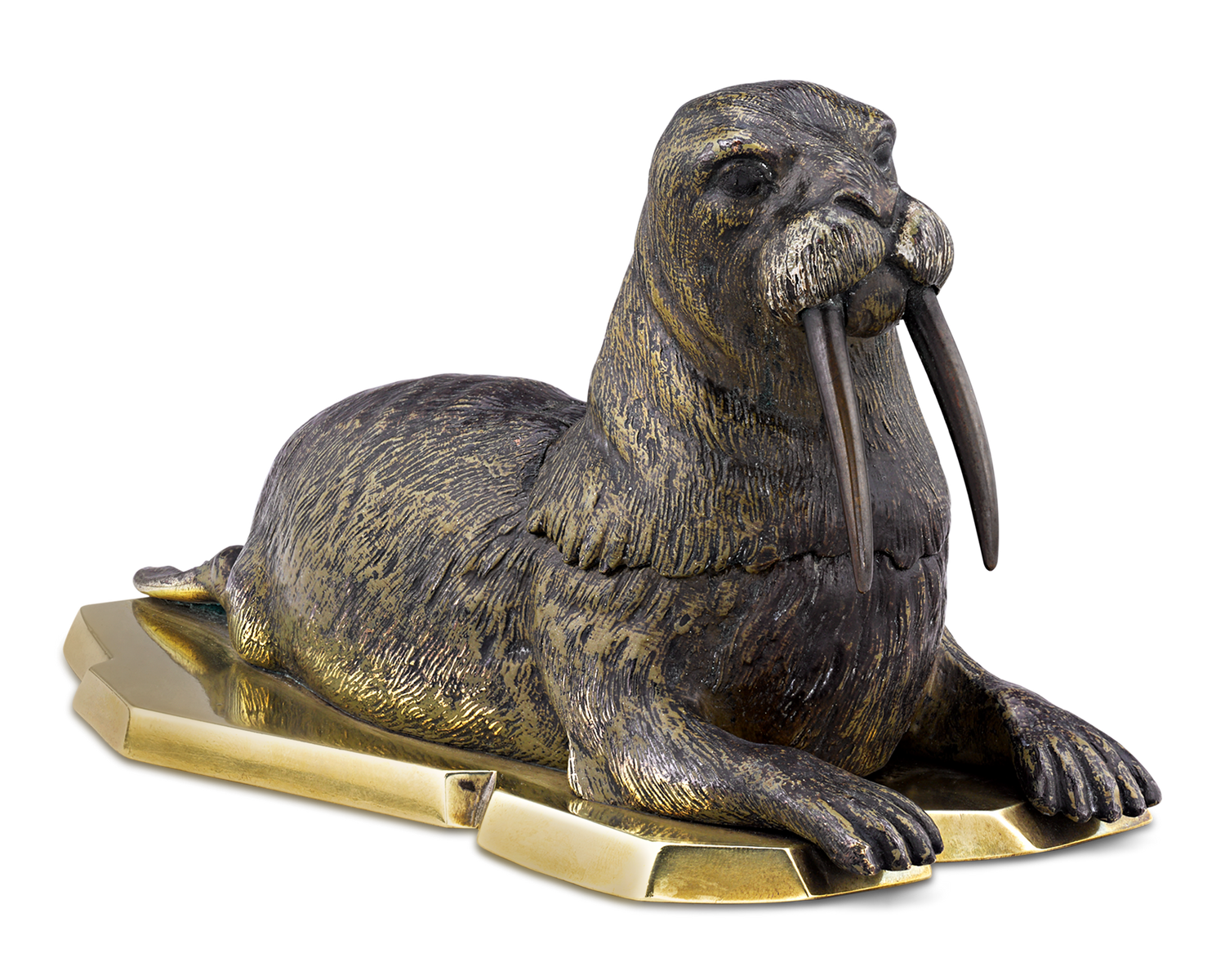 Vienna Bronze Walrus Inkwell