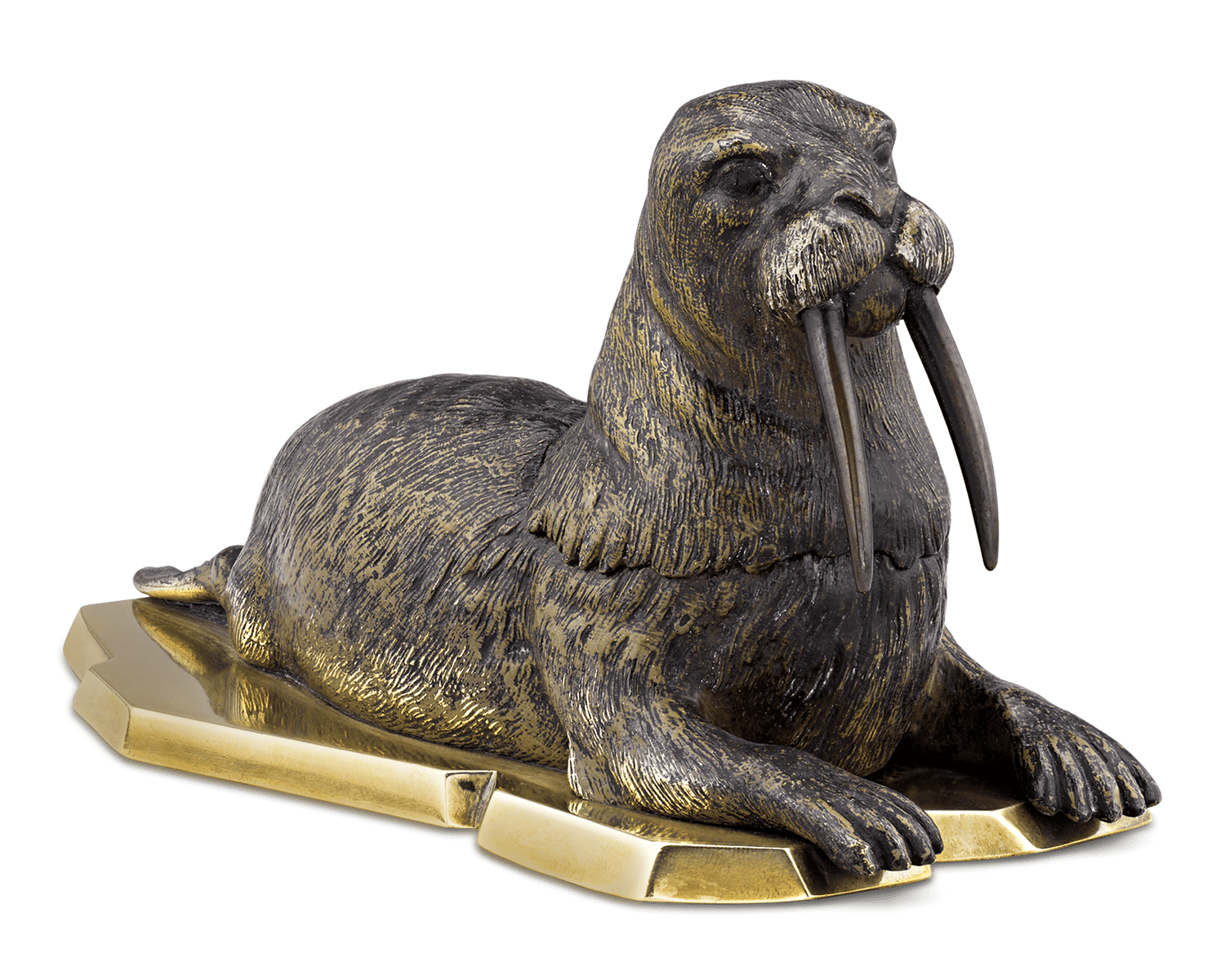 Vienna Bronze Walrus Inkwell