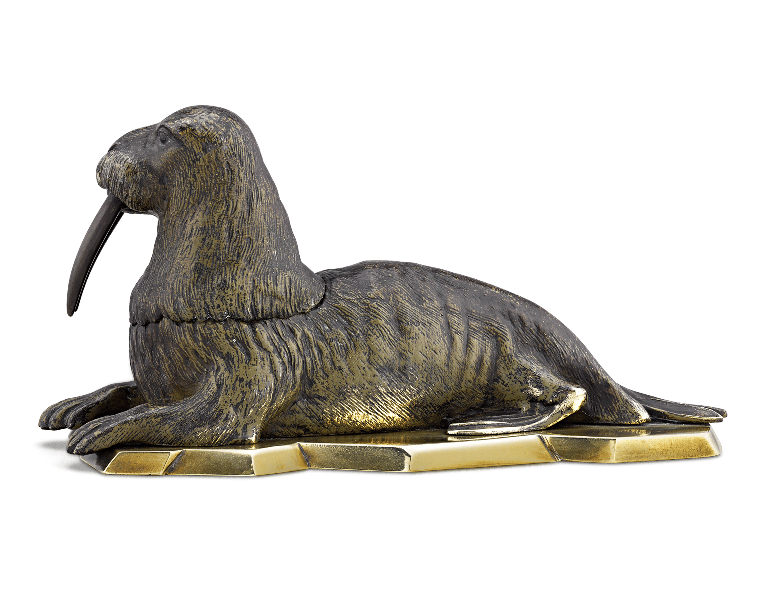 Vienna Bronze Walrus Inkwell