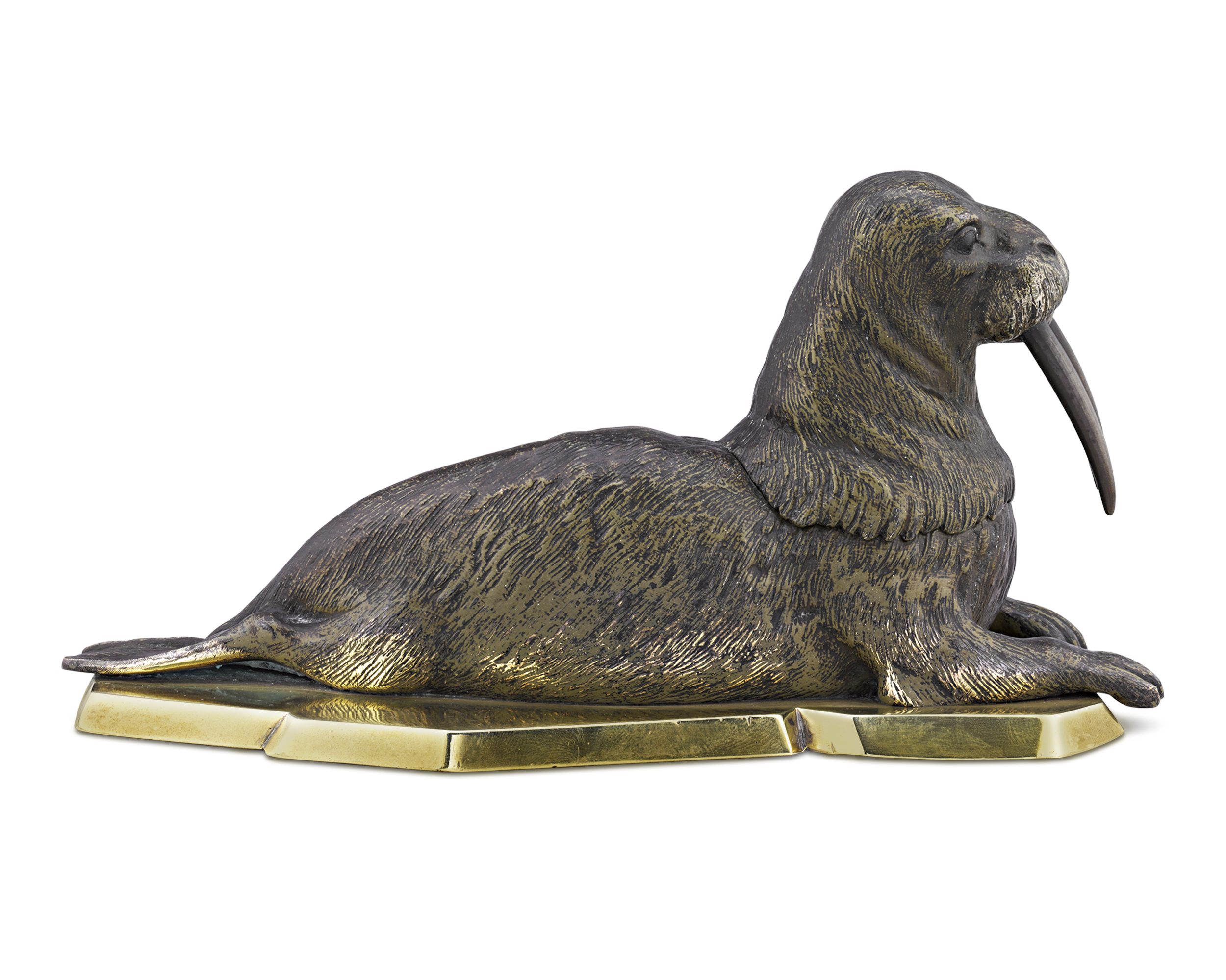 Vienna Bronze Walrus Inkwell