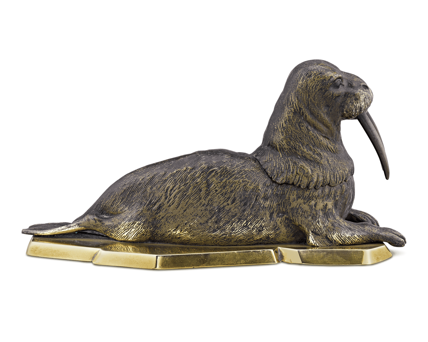 Vienna Bronze Walrus Inkwell