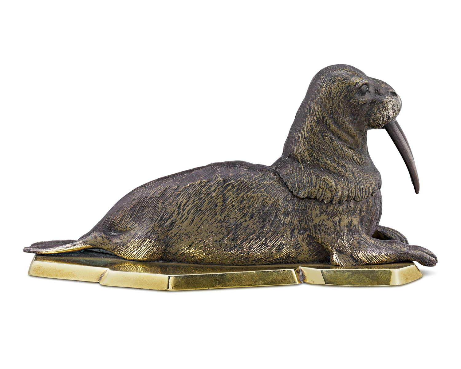 Vienna Bronze Walrus Inkwell