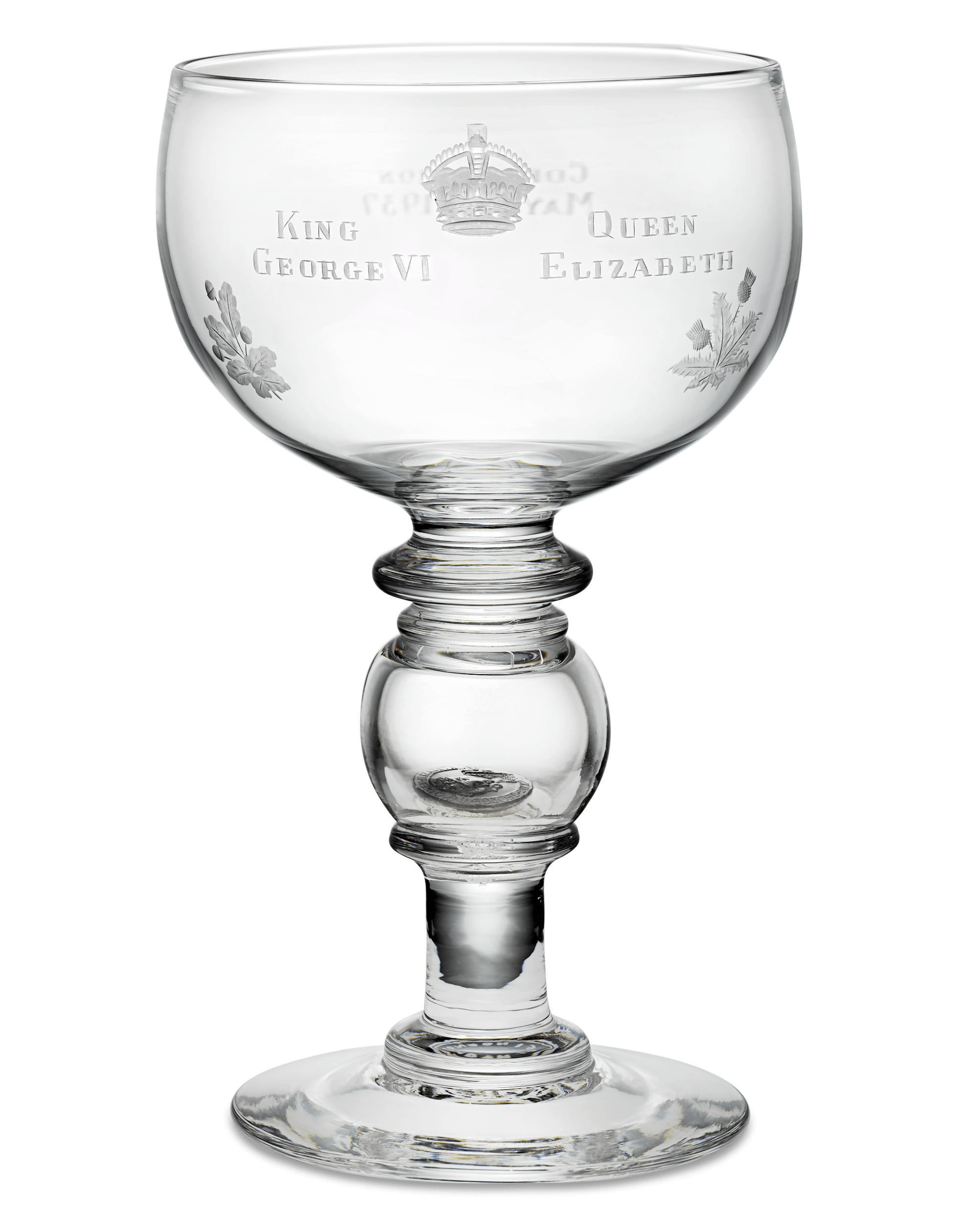 Commemorative King George VI and Queen Elizabeth Coronation Goblet