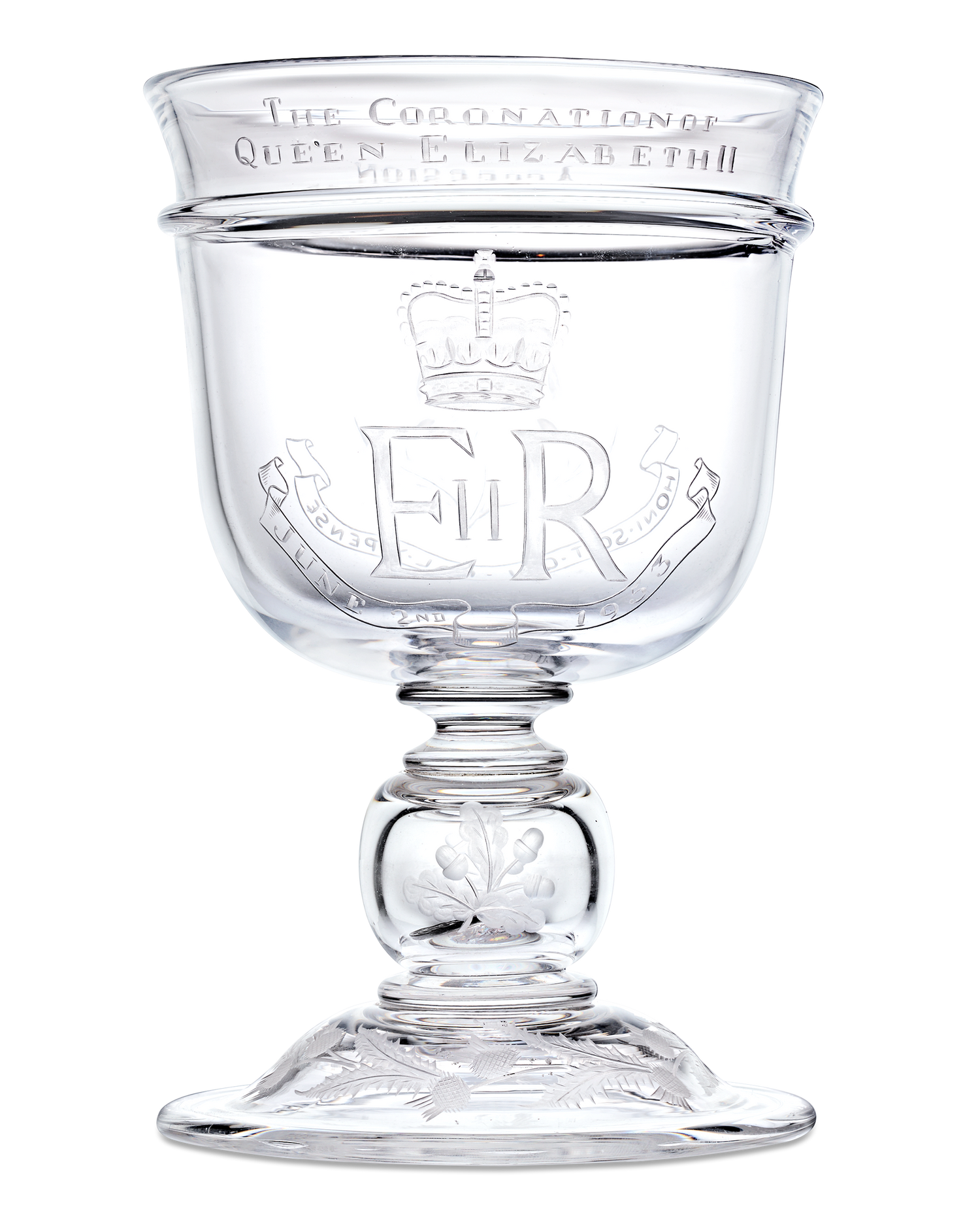 Elizabeth II Commemorative Coronation and Accession Goblet