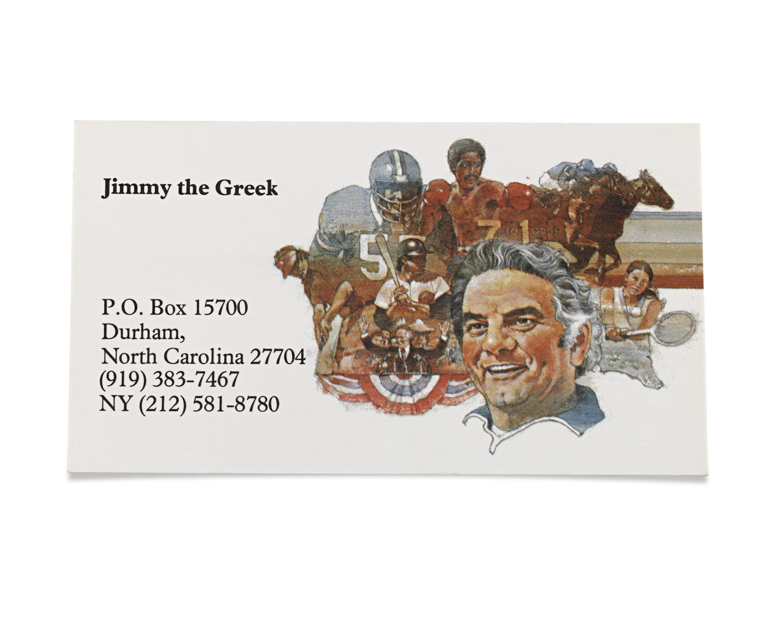 Jimmy the Greek's Personal Address Book