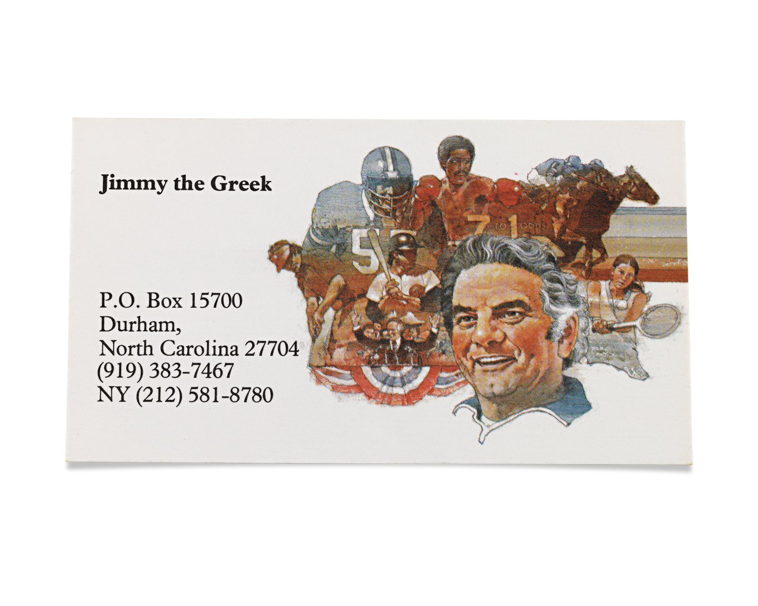 Jimmy the Greek's Personal Address Book