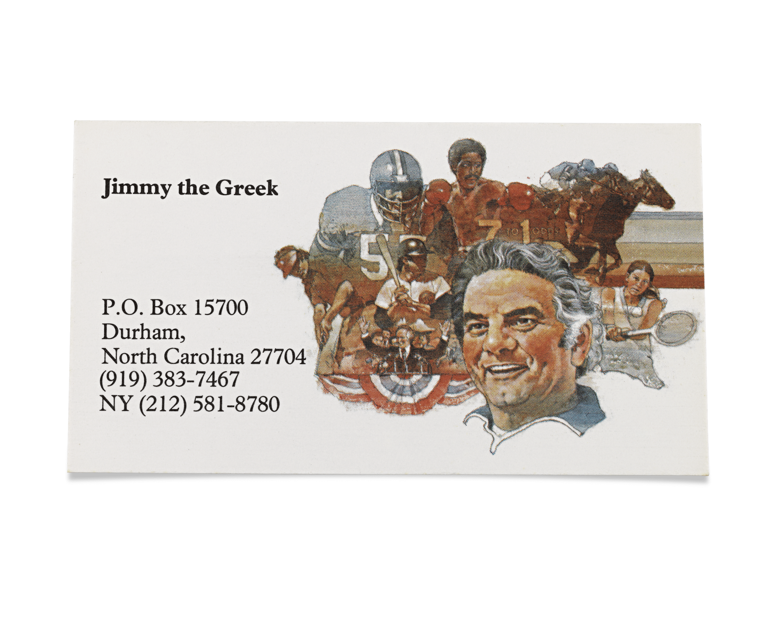 Jimmy the Greek's Personal Address Book