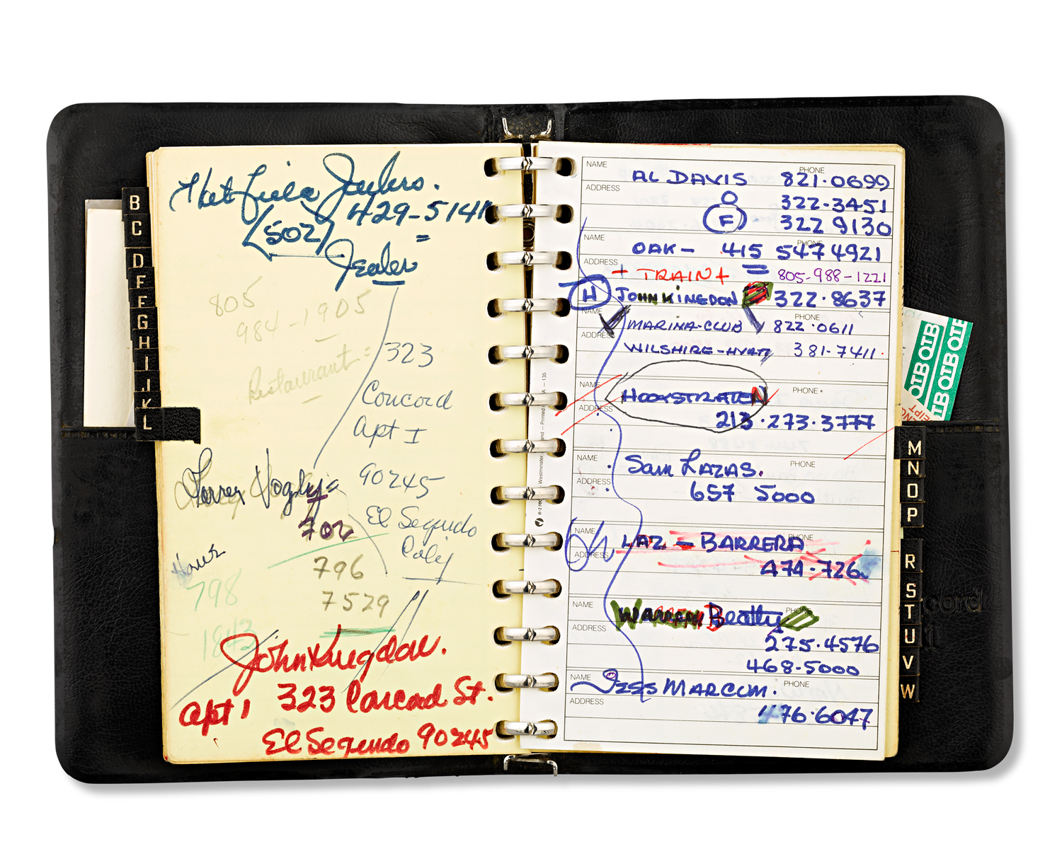 Jimmy the Greek's Personal Address Book