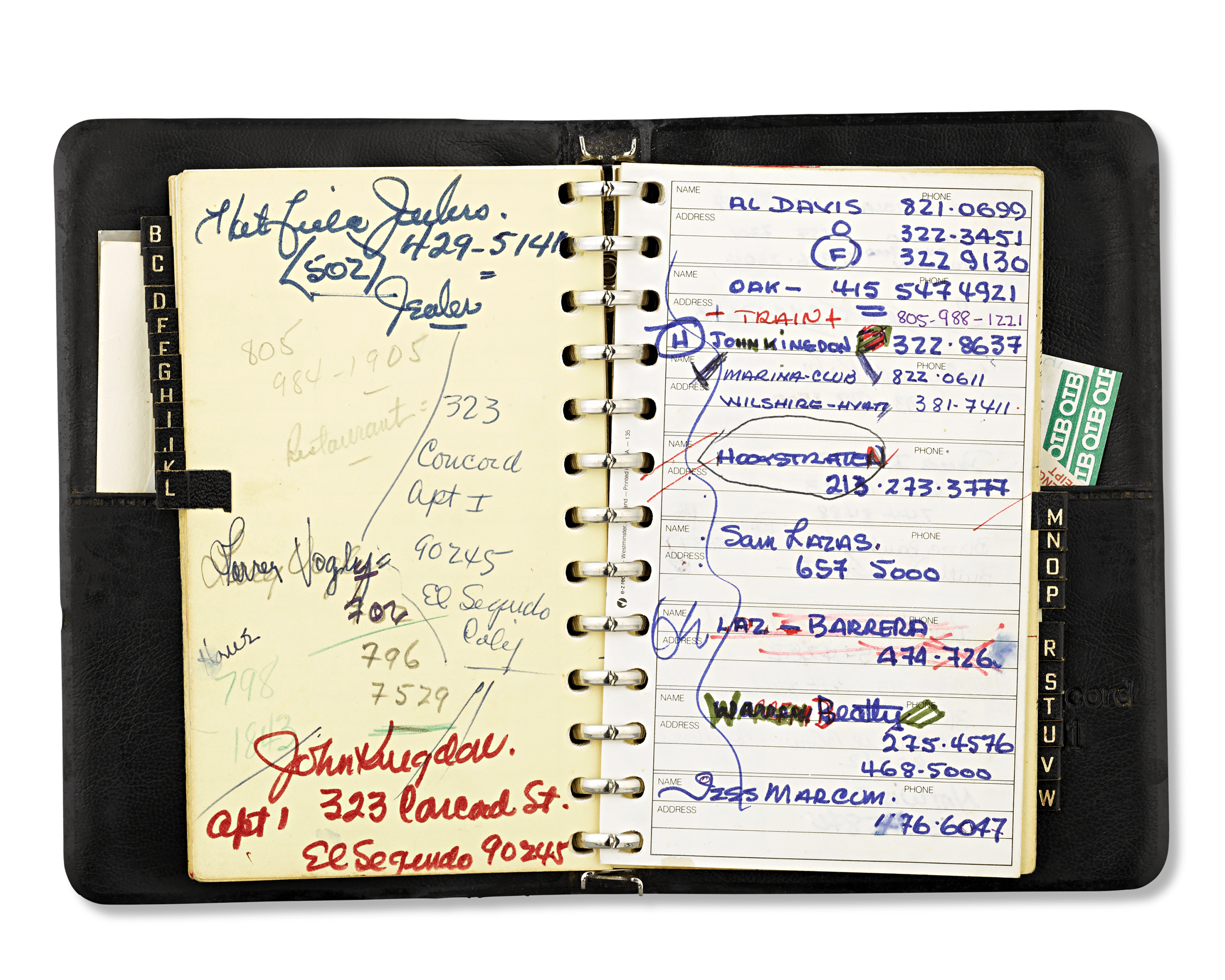 Jimmy the Greek's Personal Address Book