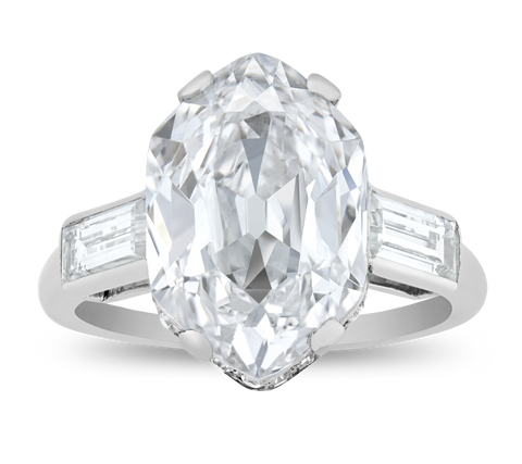 Cartier Art Deco Golconda Diamond Ring, 4.33 Carats