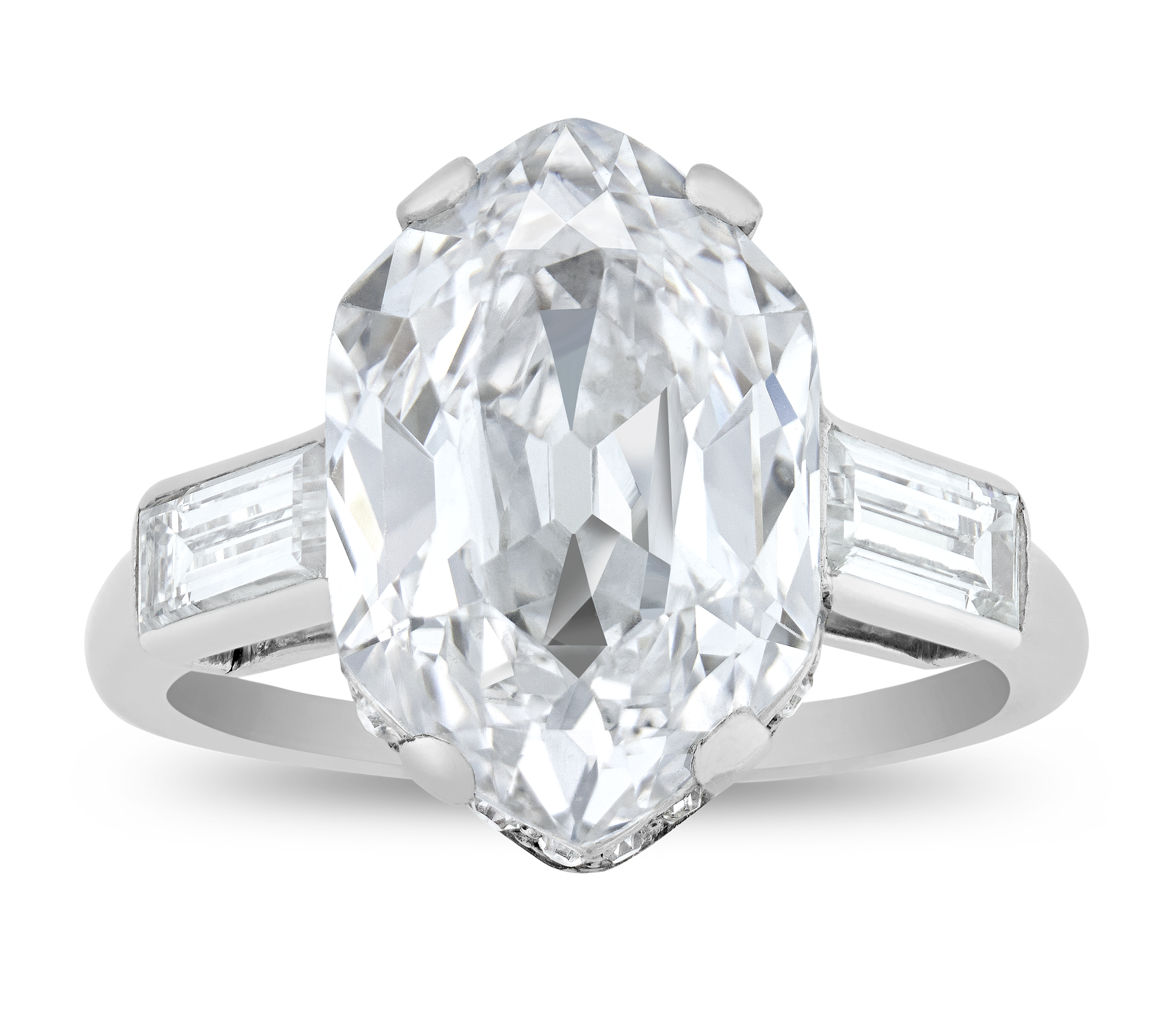 Cartier Art Deco Golconda Diamond Ring, 4.33 Carats