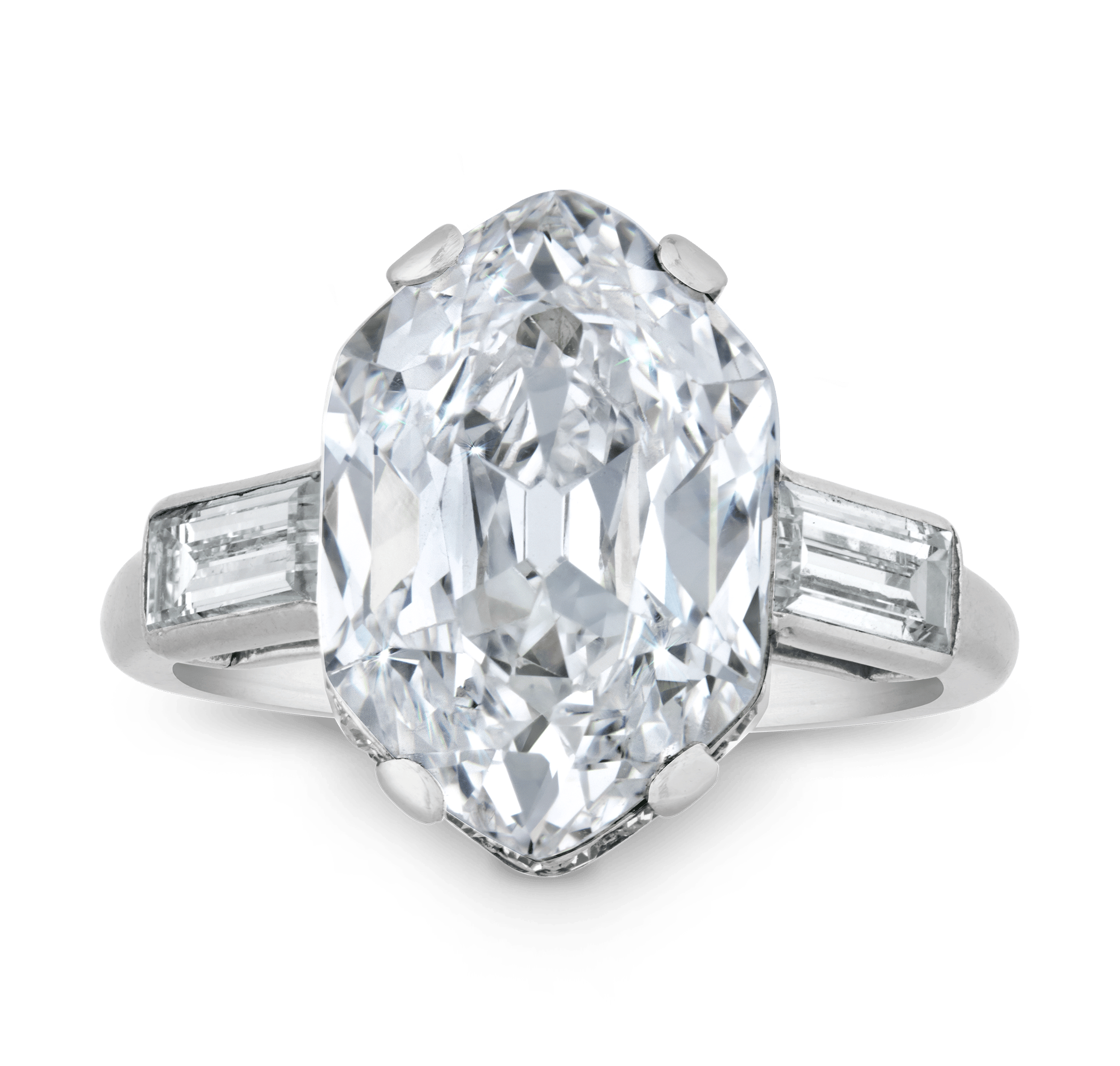 Cartier Art Deco Golconda Diamond Ring, 4.33 Carats