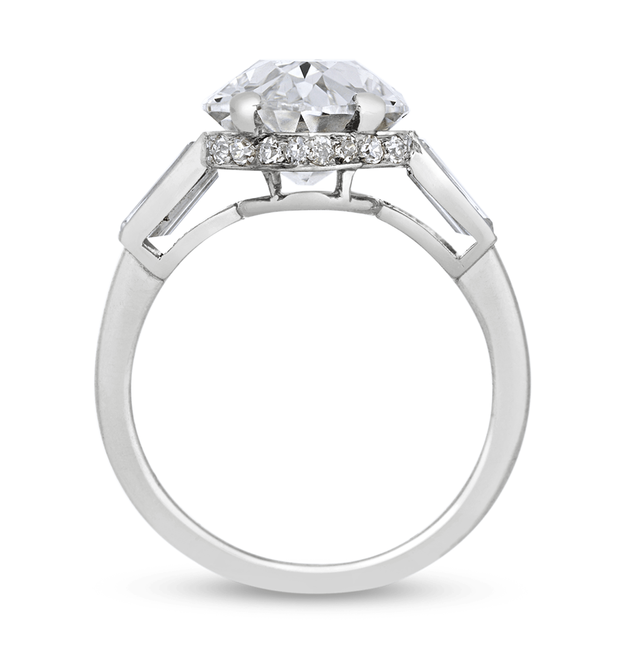 Cartier Art Deco Golconda Diamond Ring, 4.33 Carats